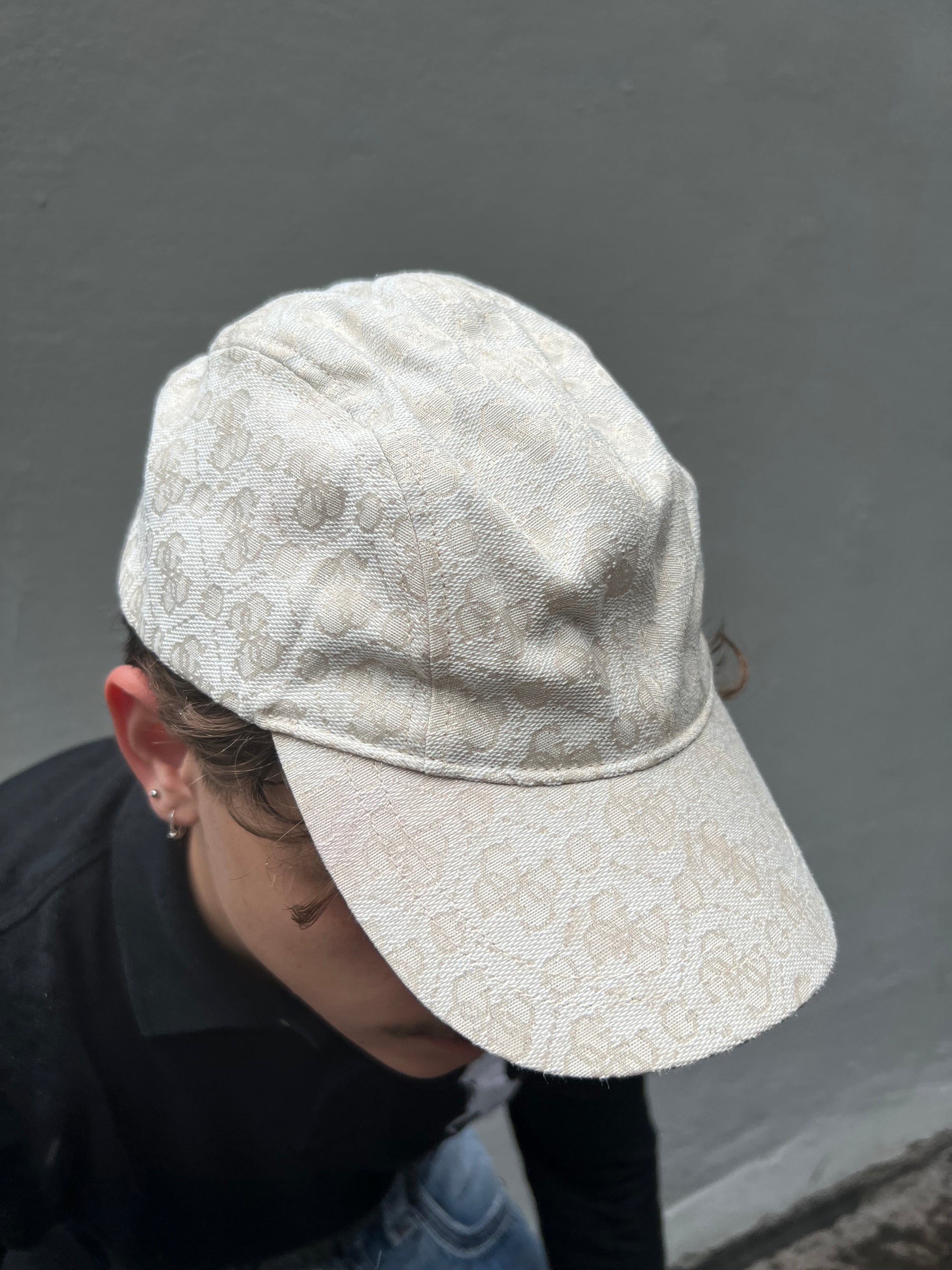 Vintage Guess Beige Monogram Cap