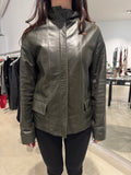 Vintage Conbipel Grüne Leder Jacke (S)