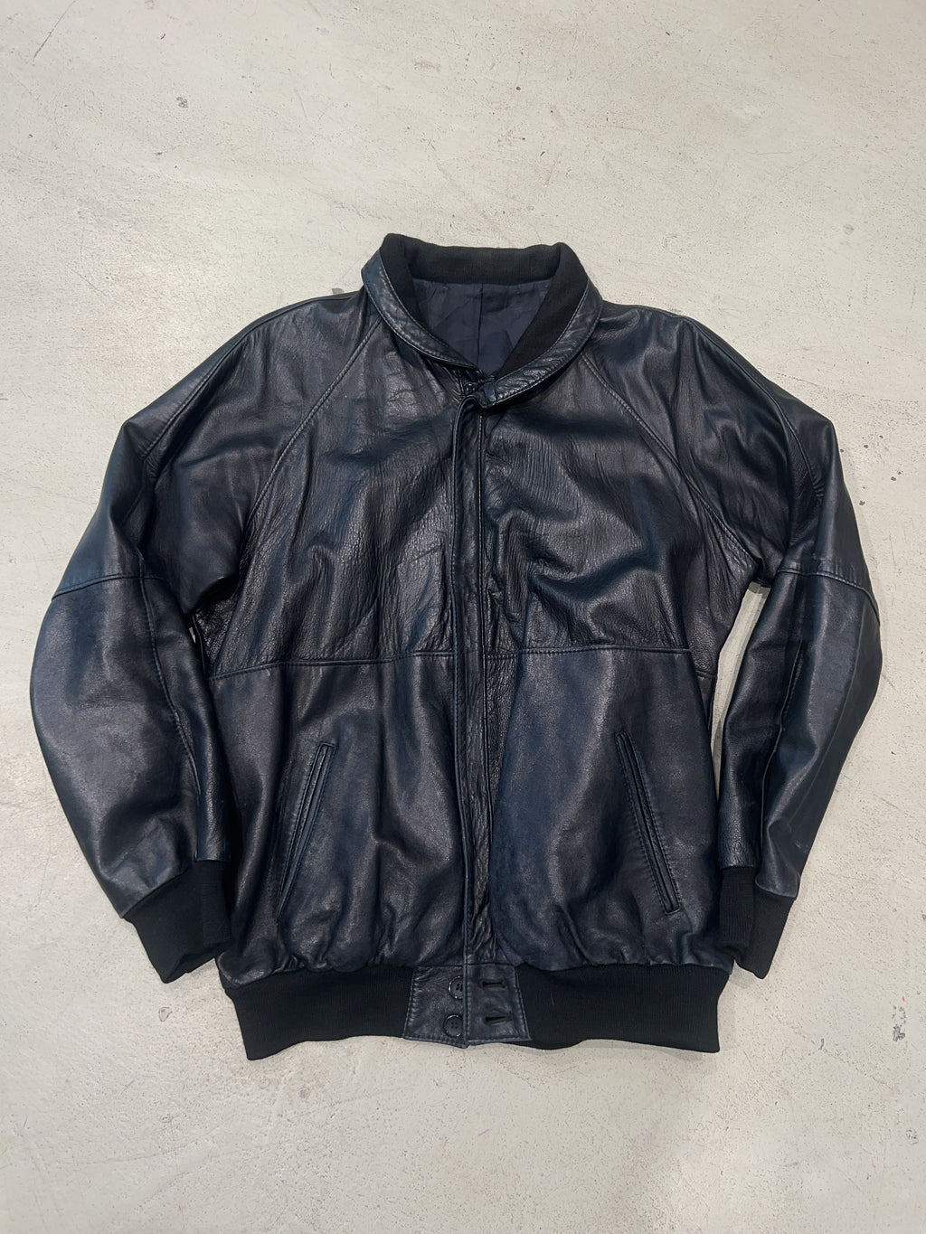 Vintage Leder Jacke (XL)