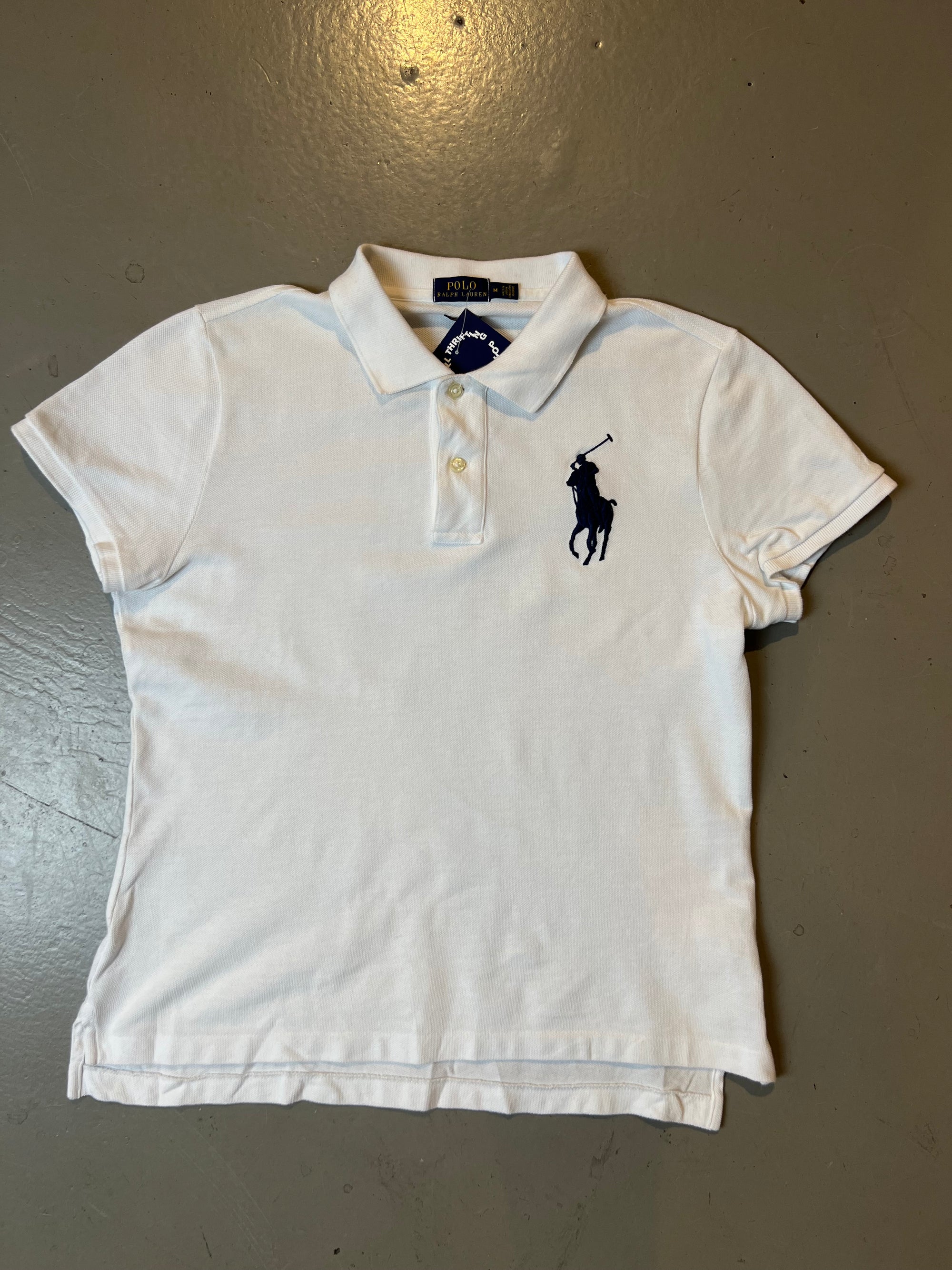 Vintage White Ralph Lauren Polo Tee S/M