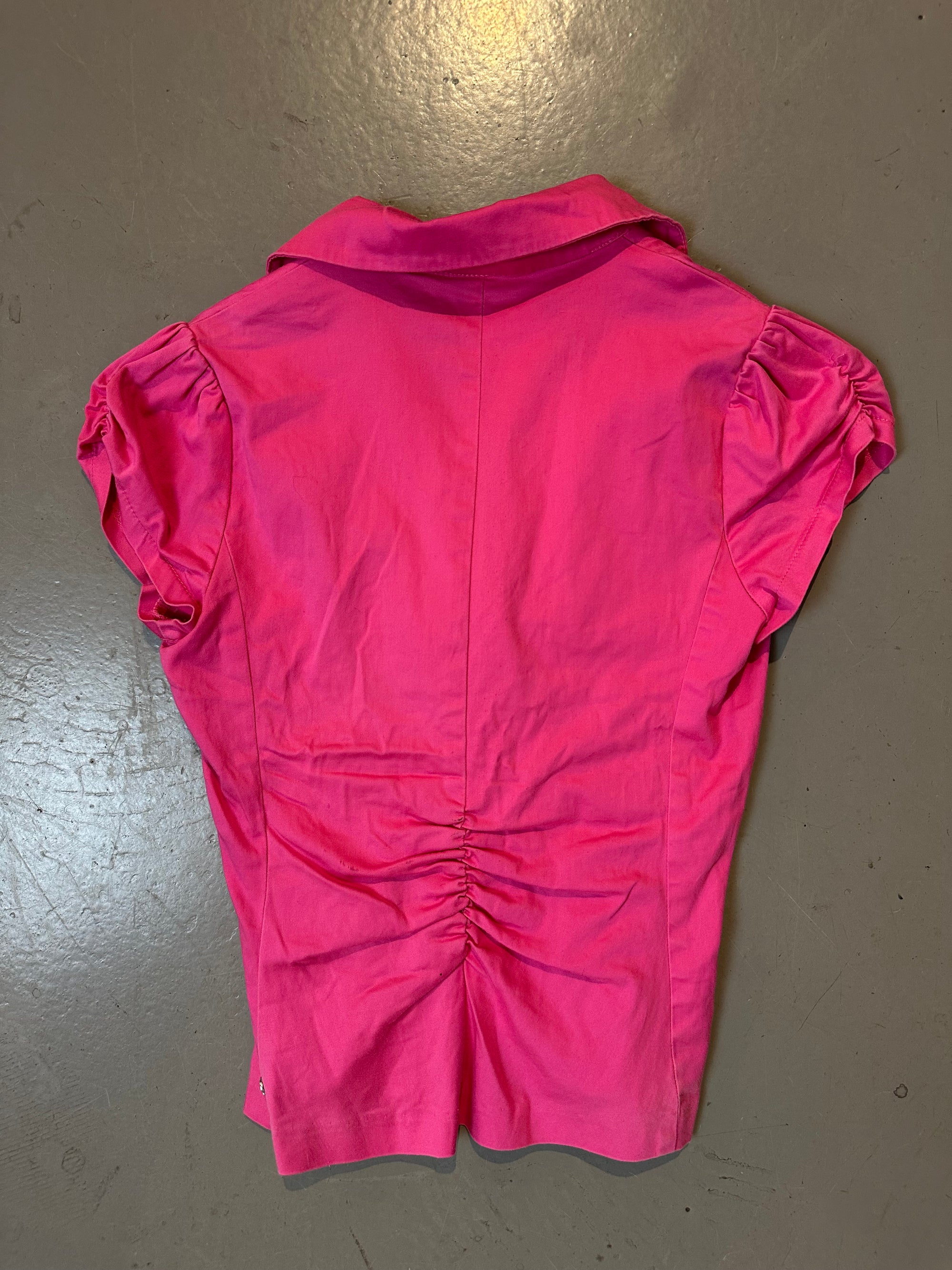 Vintage Pink Blouse Top S