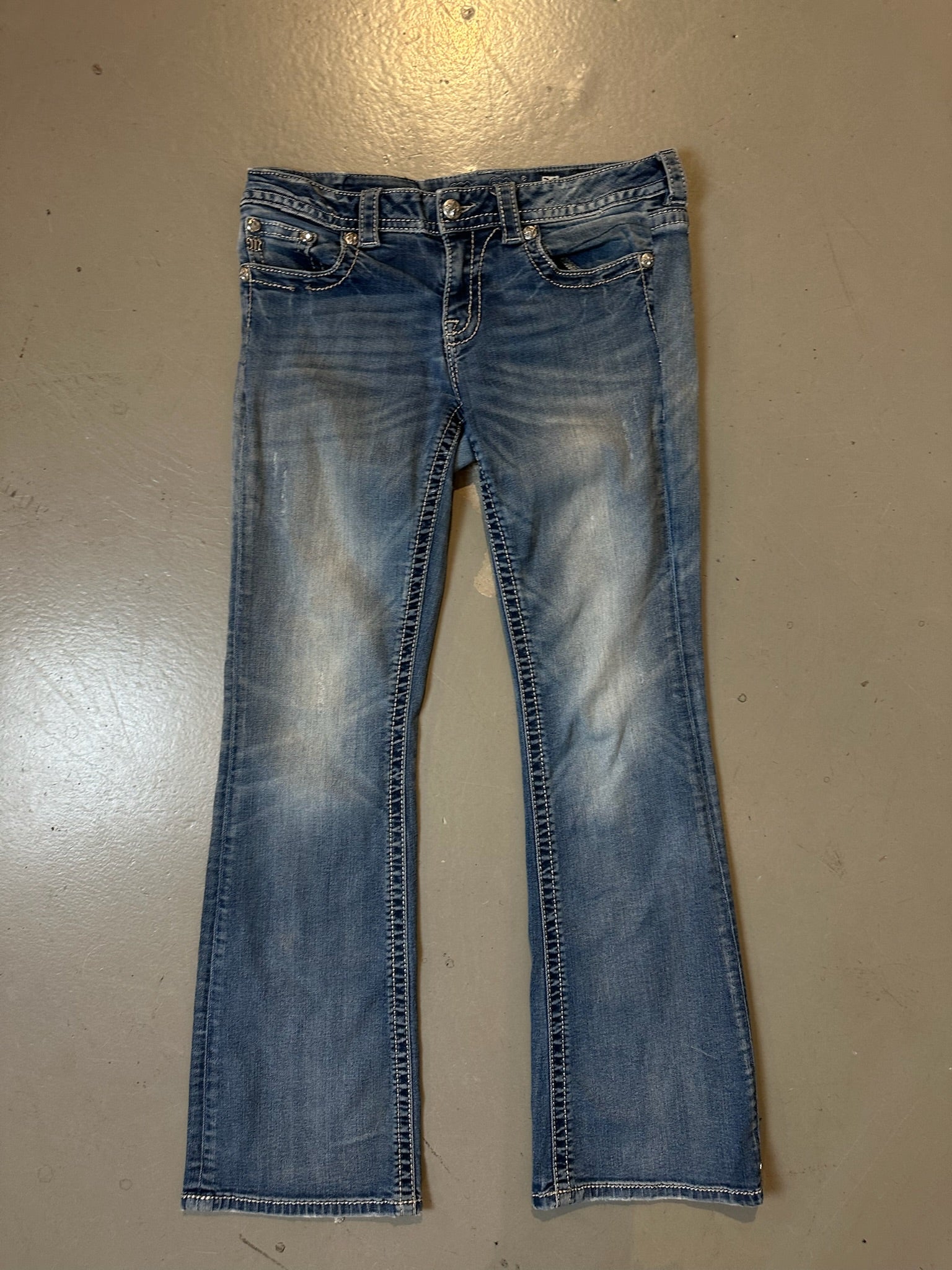 Vintage Bedazzled Miss Me Flared Denim S