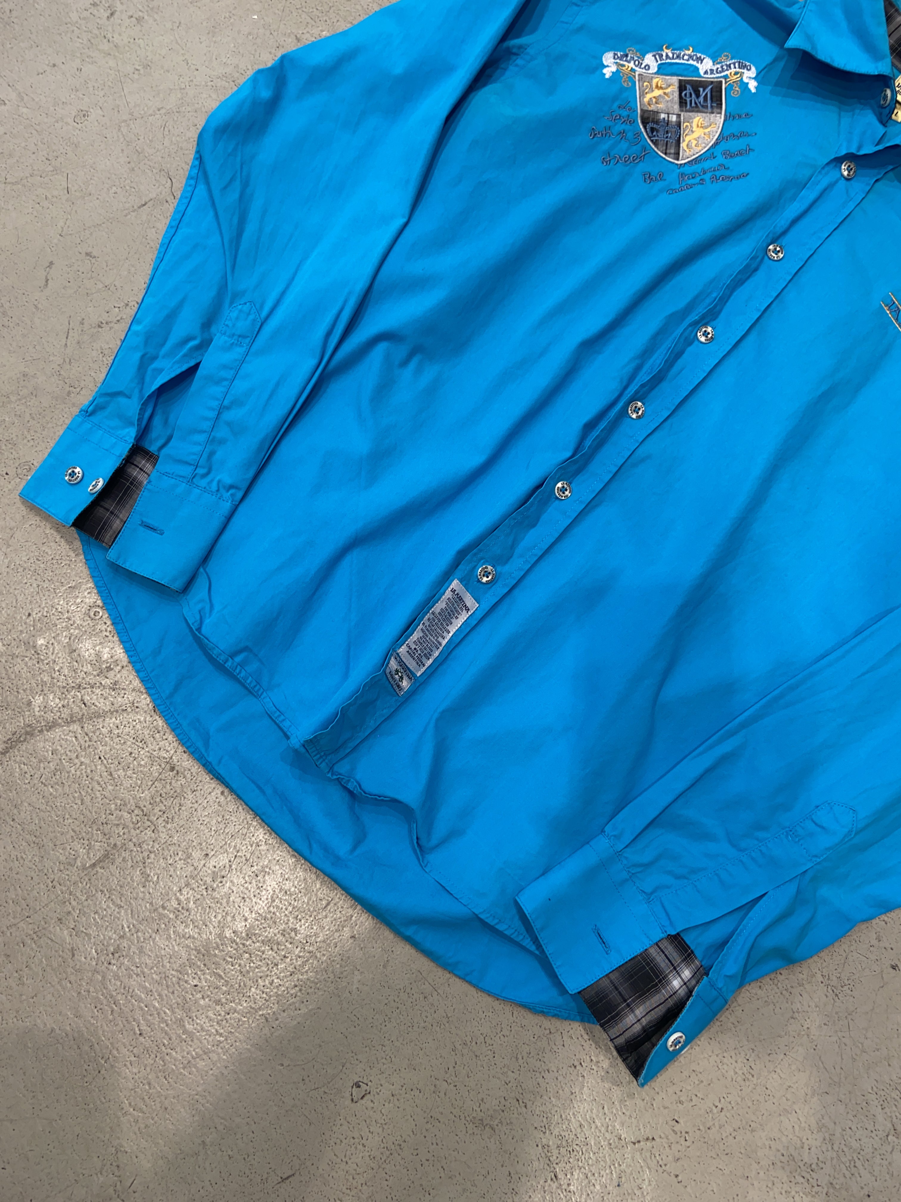 Vintage La Martina Blue Shirt (L)