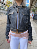 Vintage Merry Manni Leder Jacke (S)