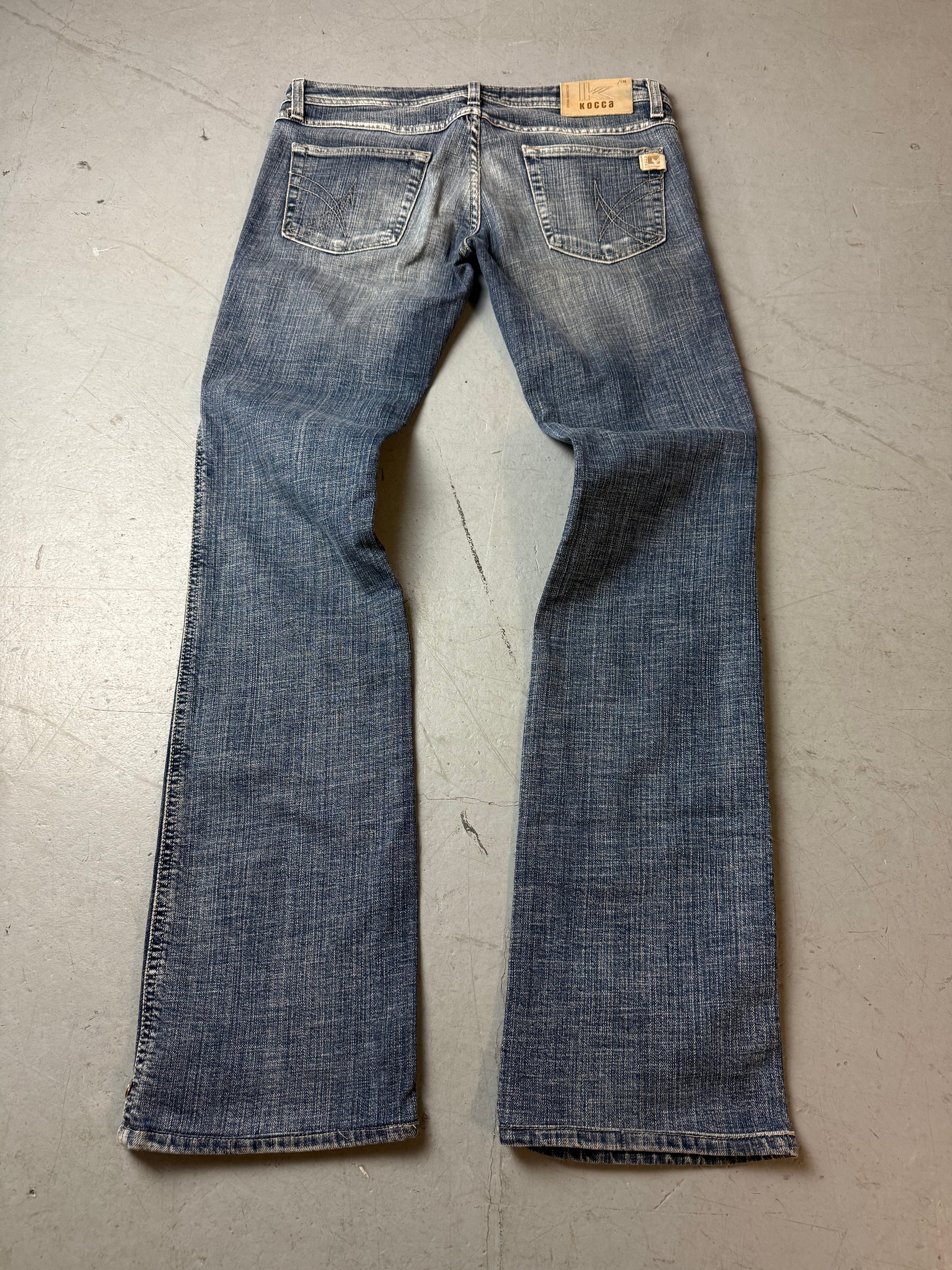 Vintage Kocca Low Waist Bootcut Denim  für Damen. Y2K 2000s Fashion
