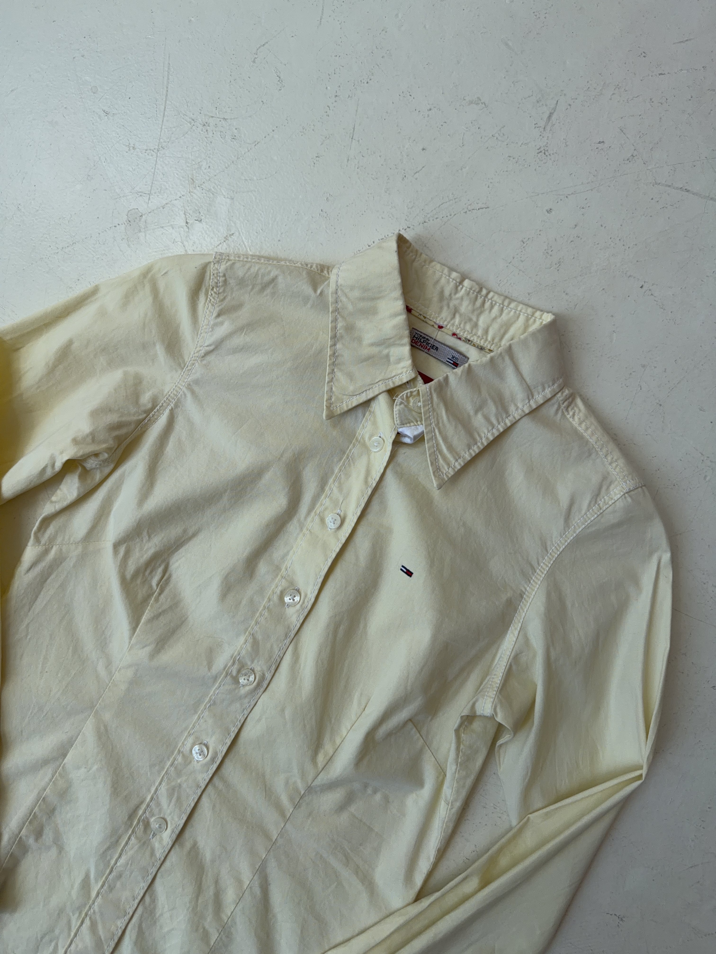 Vintage Tommy Hilfiger Yellow Shirt (XS)