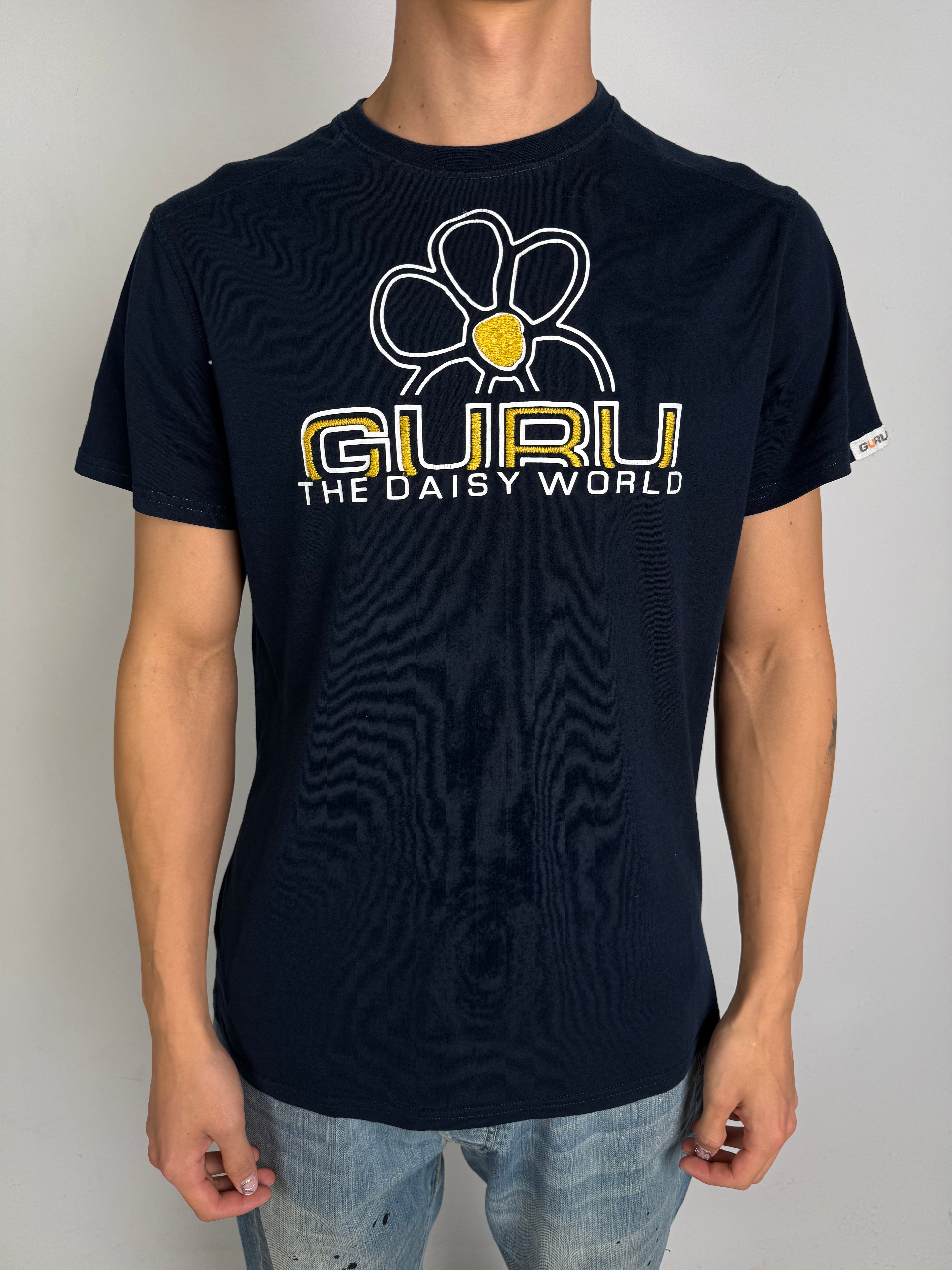 Vintage Guru Dark Blue Printed T-Shirt M