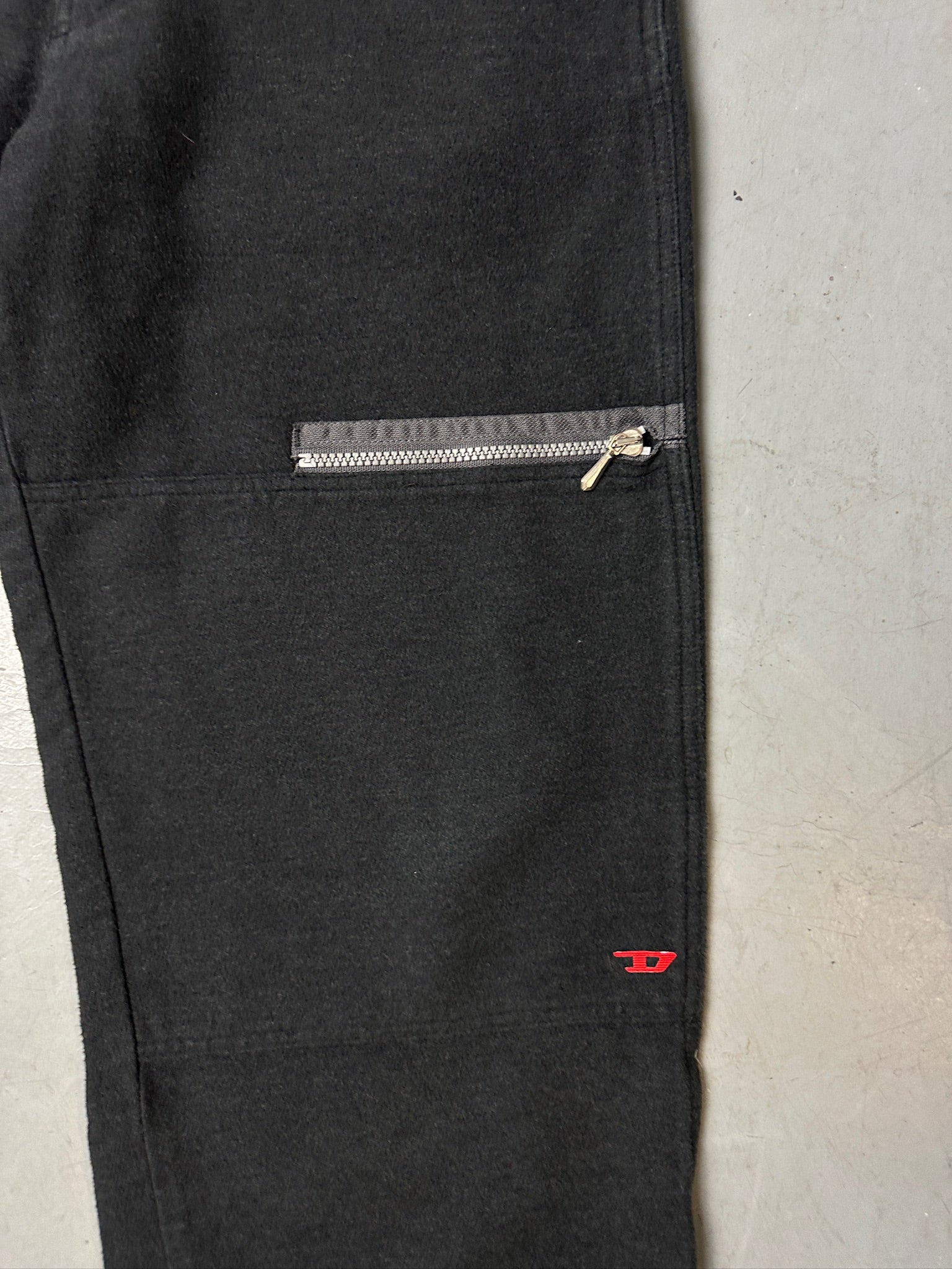 Vintage Diesel Black Fleece Pants S/M