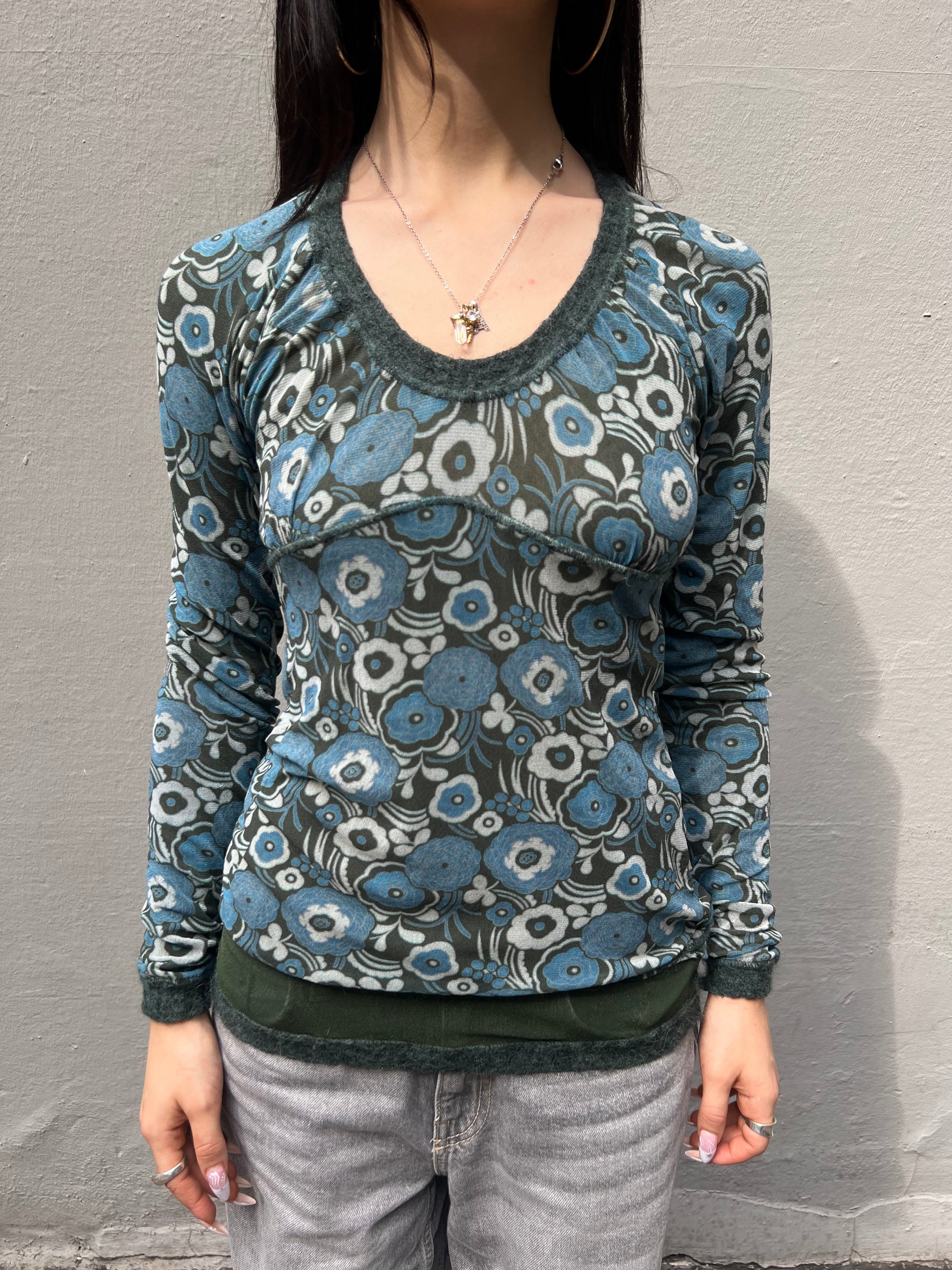 Vintage Thight Flower Top XS/S