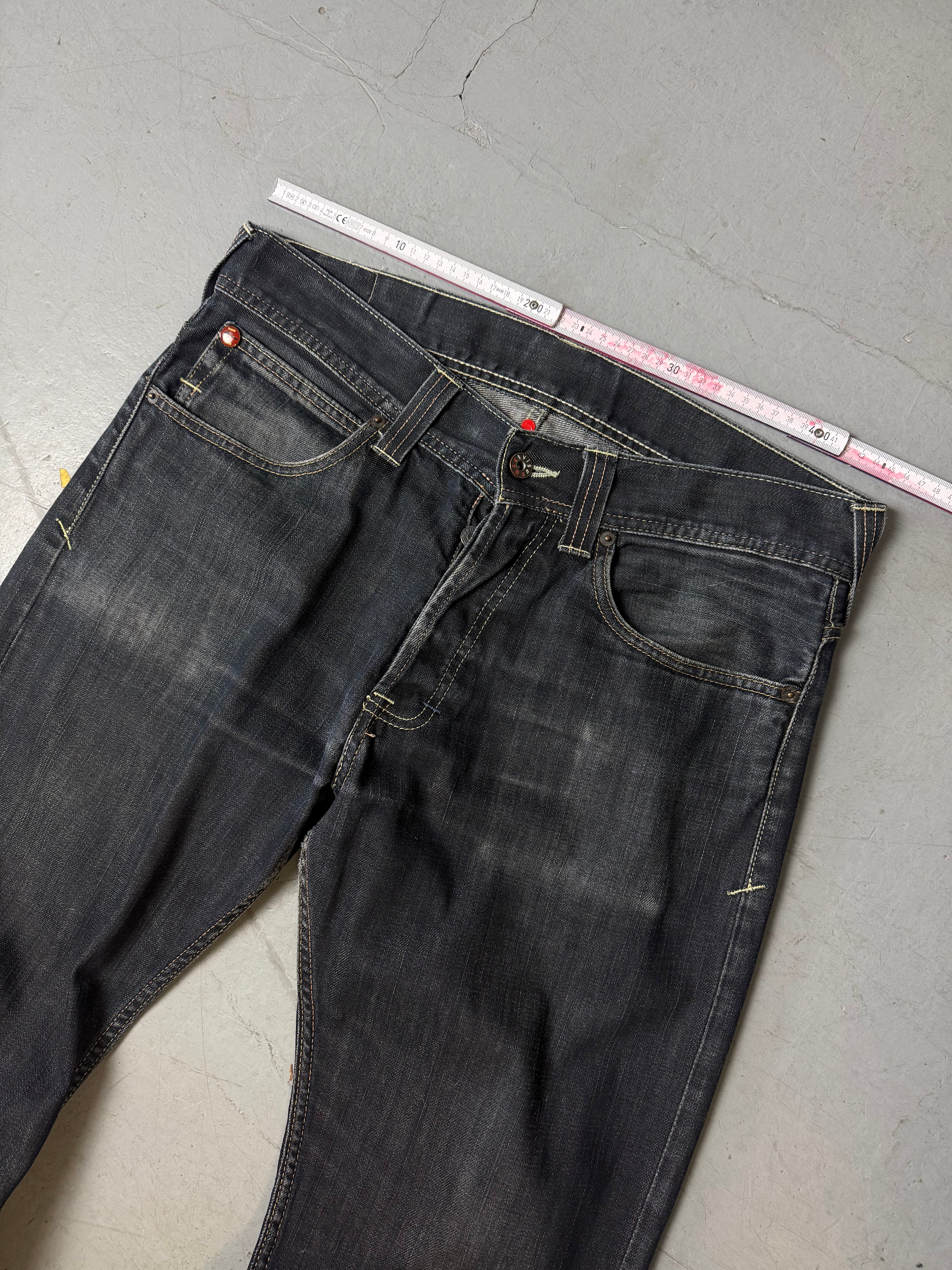 Vintage Evisu x Puma Dark Grey Baggy Denim L/XL