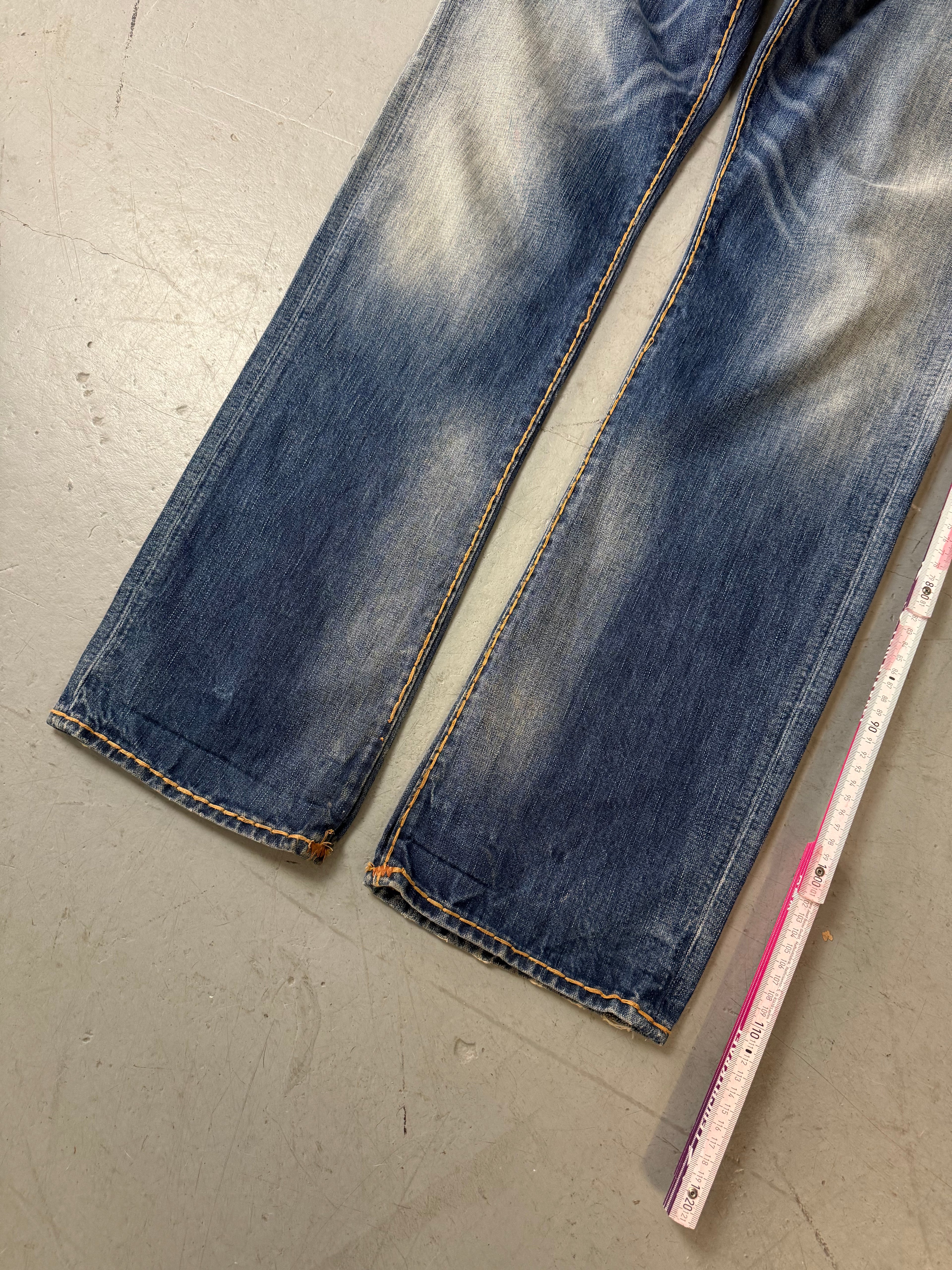 Vintage True Religion baggy Denim für Herren Y2K Second Hand Fashion