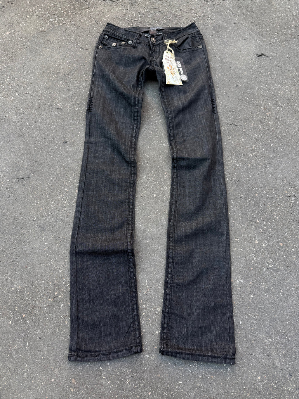 Y2K Laguna Beach „Manhatten Beach“ Low Waist Denim für Damen. Y2K 2000s Fashion