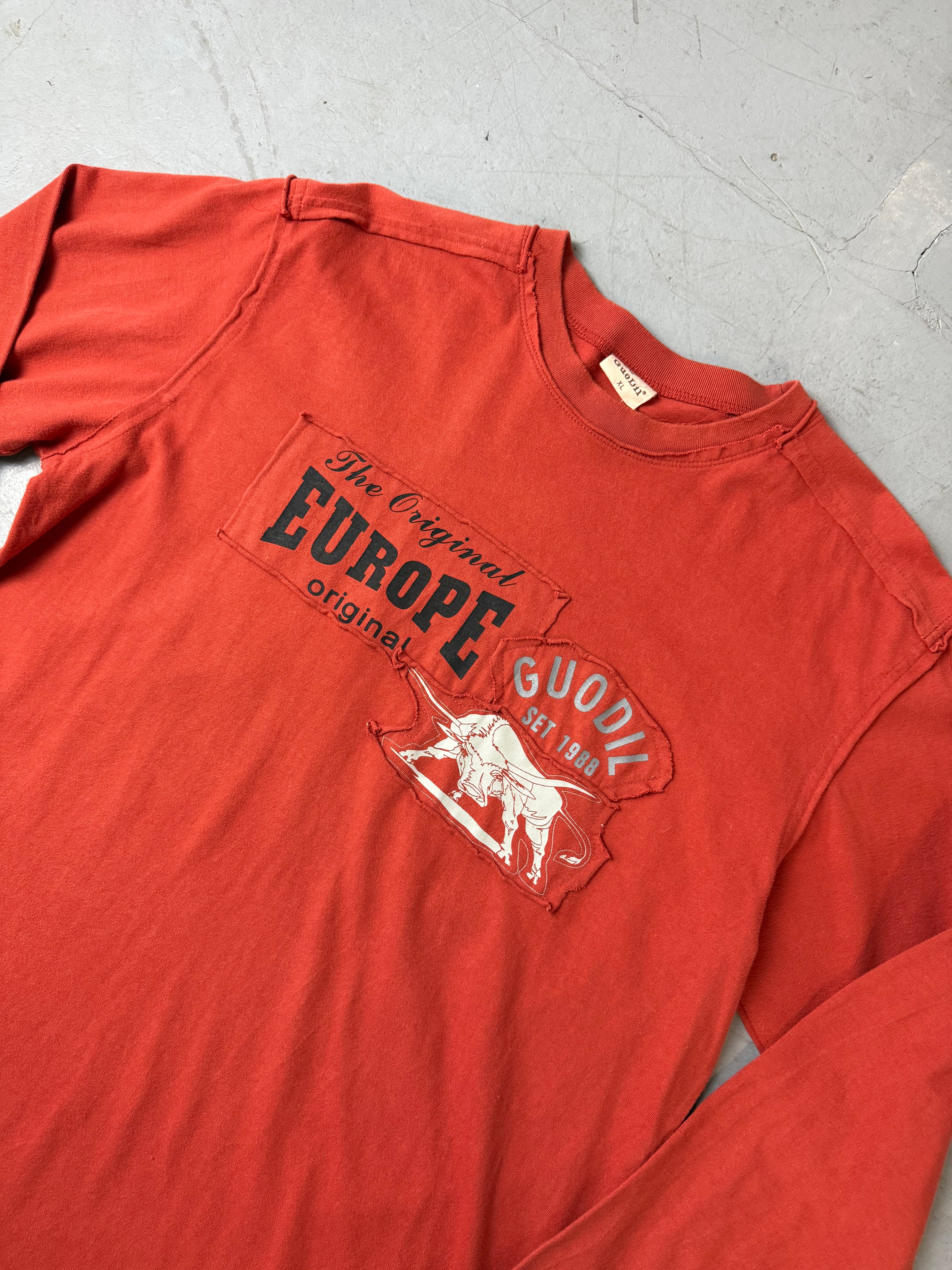 Vintage oranges Longsleeve für Herren. Y2k 200ps fashion 