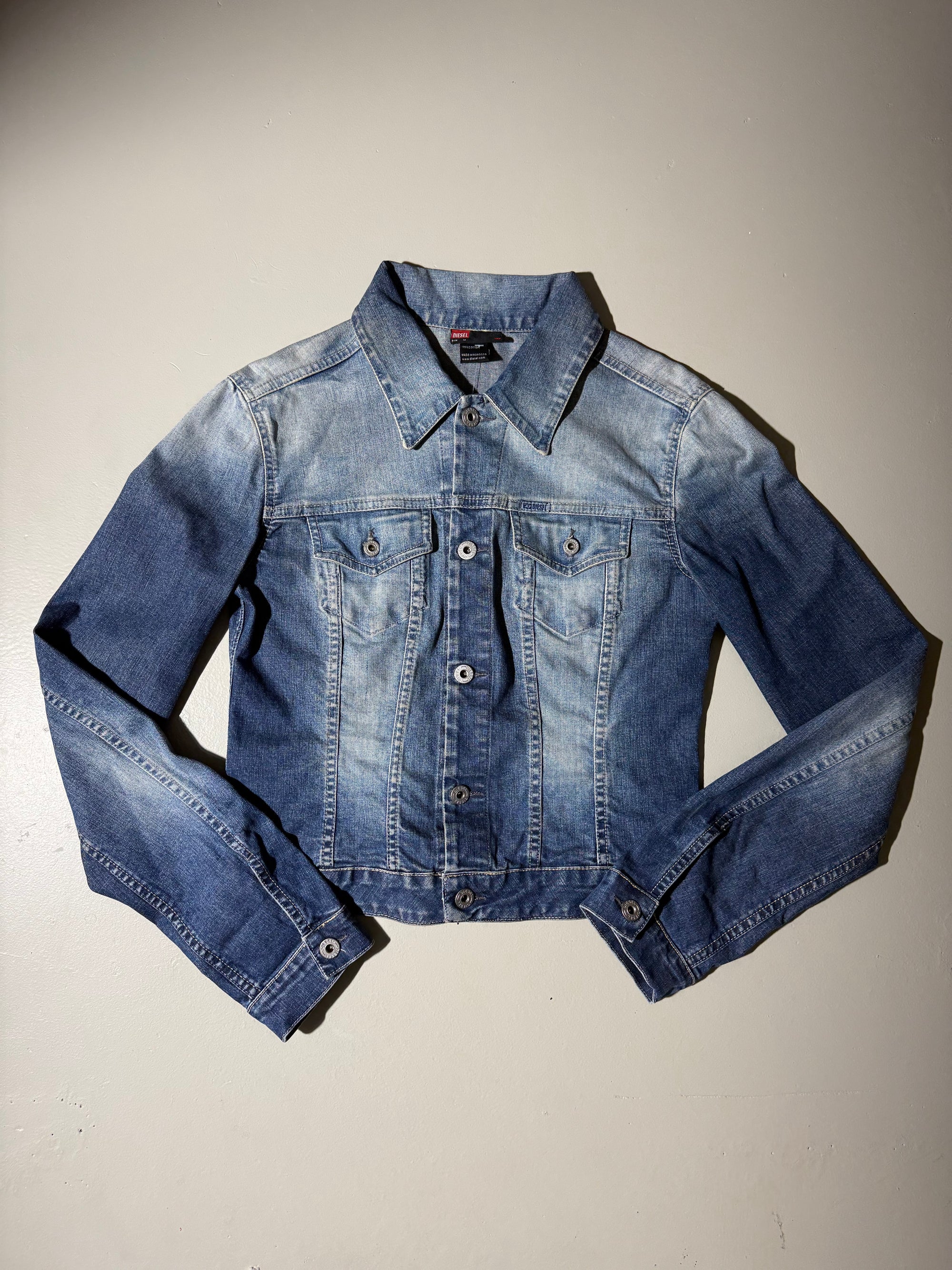 Vintage Diesel Light Blue Denim Jacket L/XL