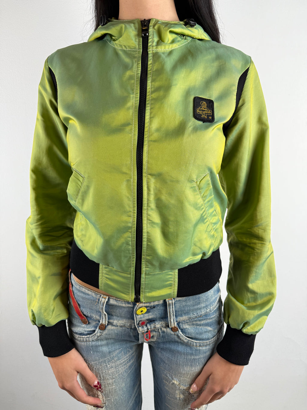 Vintage Refrigiwear Light Green Cropped Jacket S