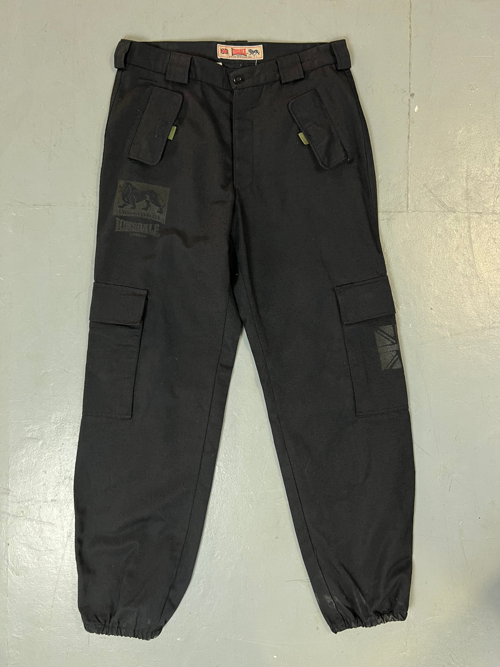 Vintage Lonsdale Black Cargo Pants M/L