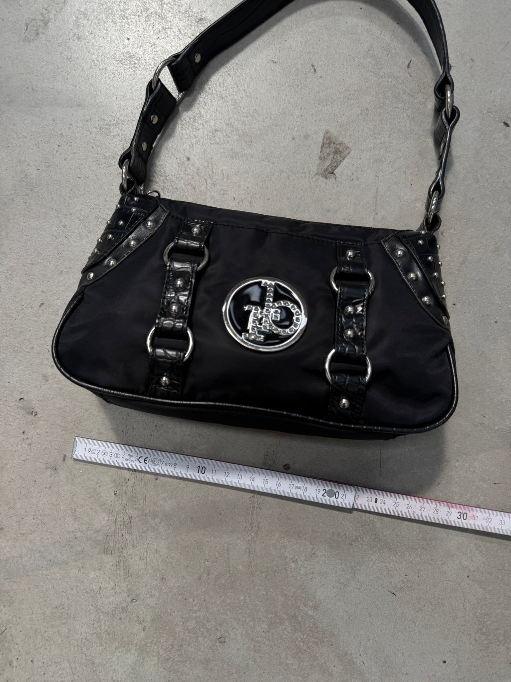 Vintage Roccobarocco Mini Bag with Silver Hardware