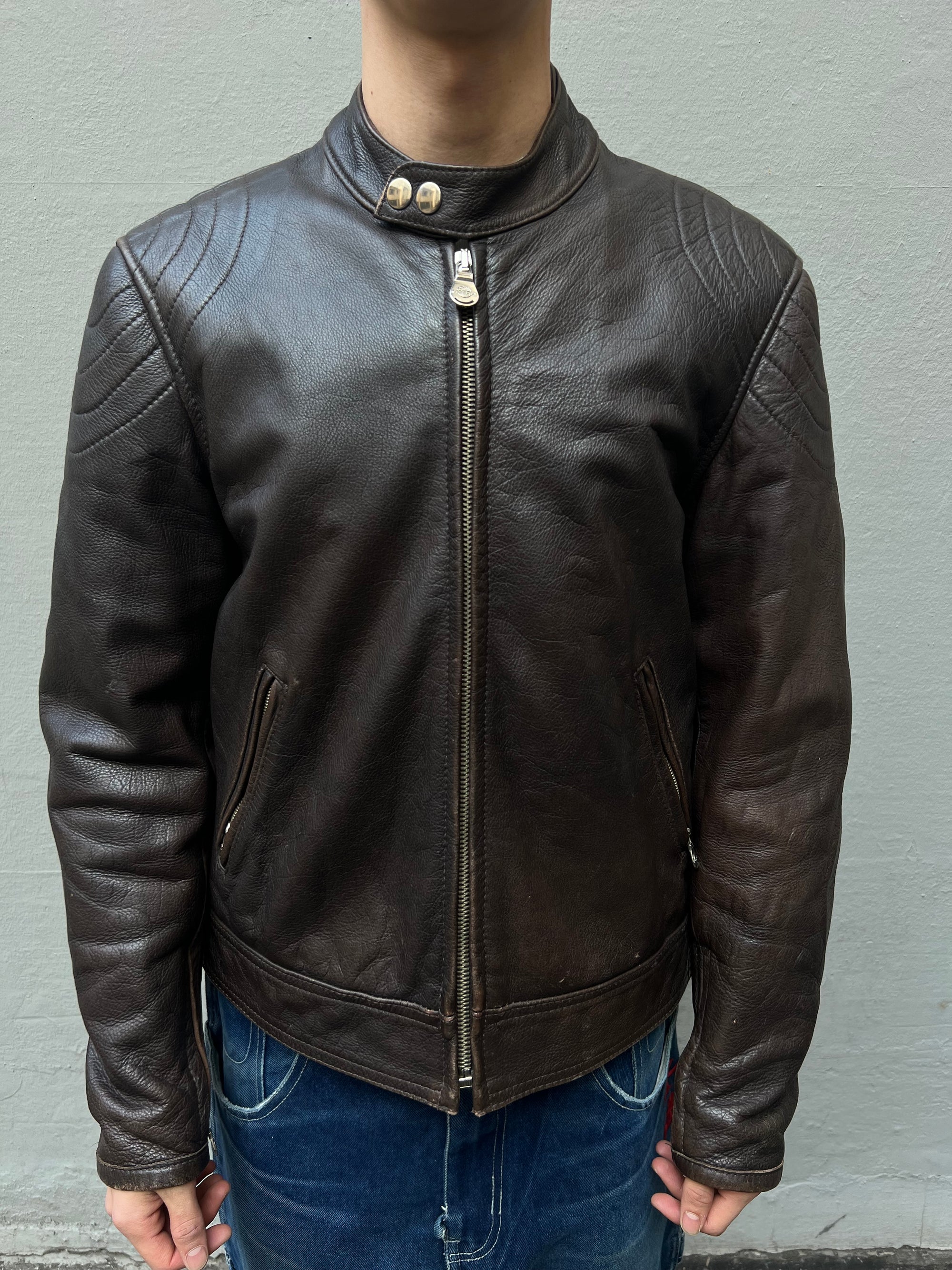 Vintage Brown Leather Jacket M/L