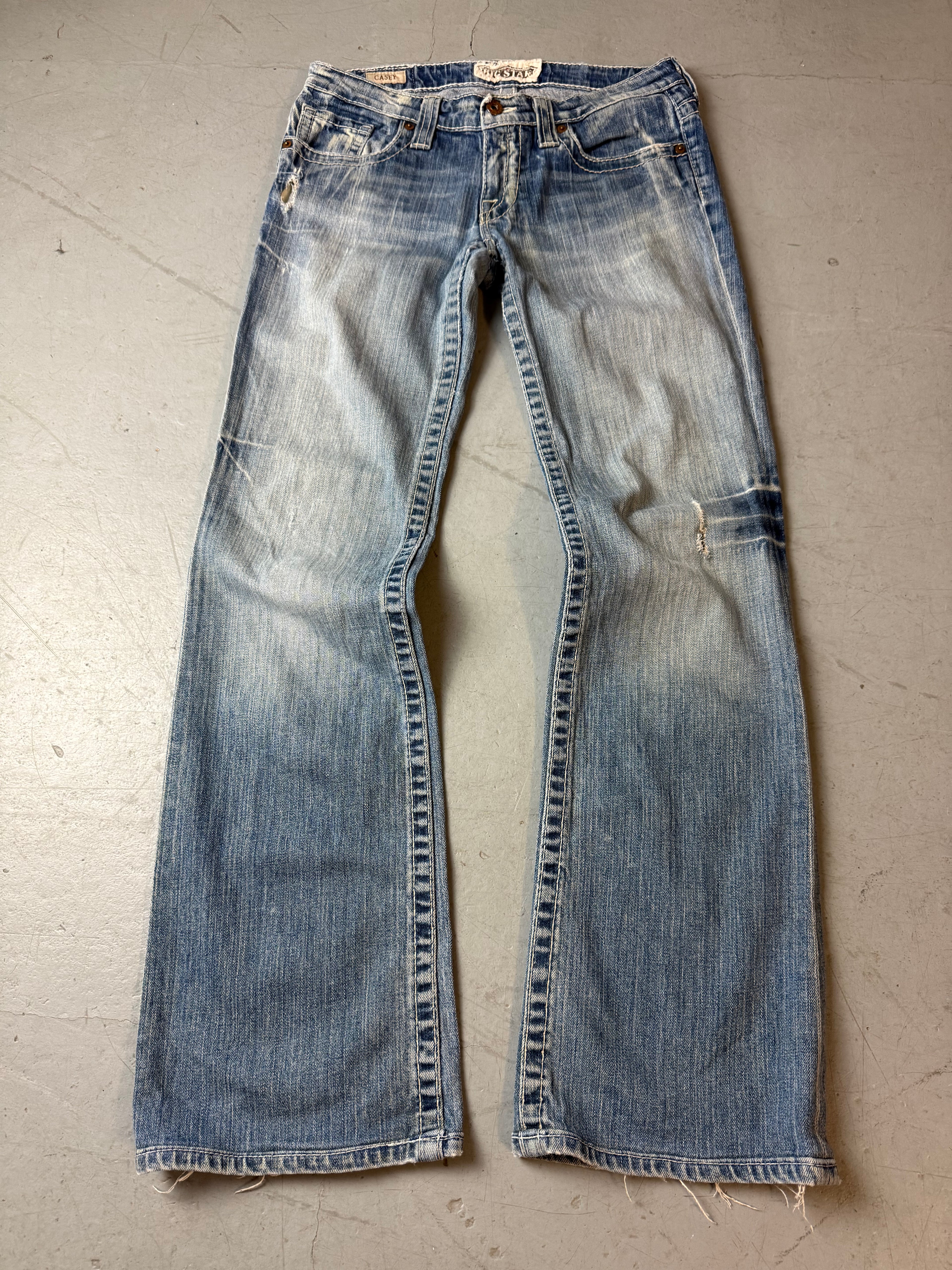 Vintage Big Star Casey Low Waist Bootcut Jeans für Damen. Y2K 2000s Fashion