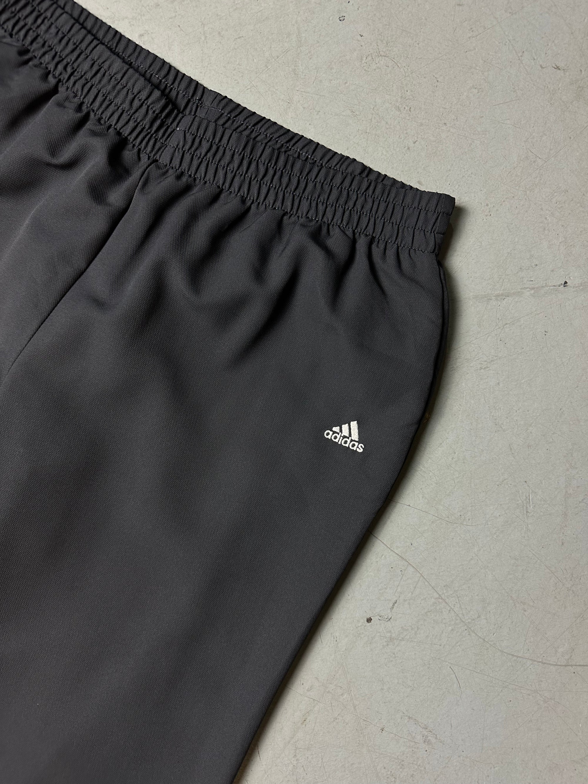 Vintage Adidas Black Straight Leg Track Pants S