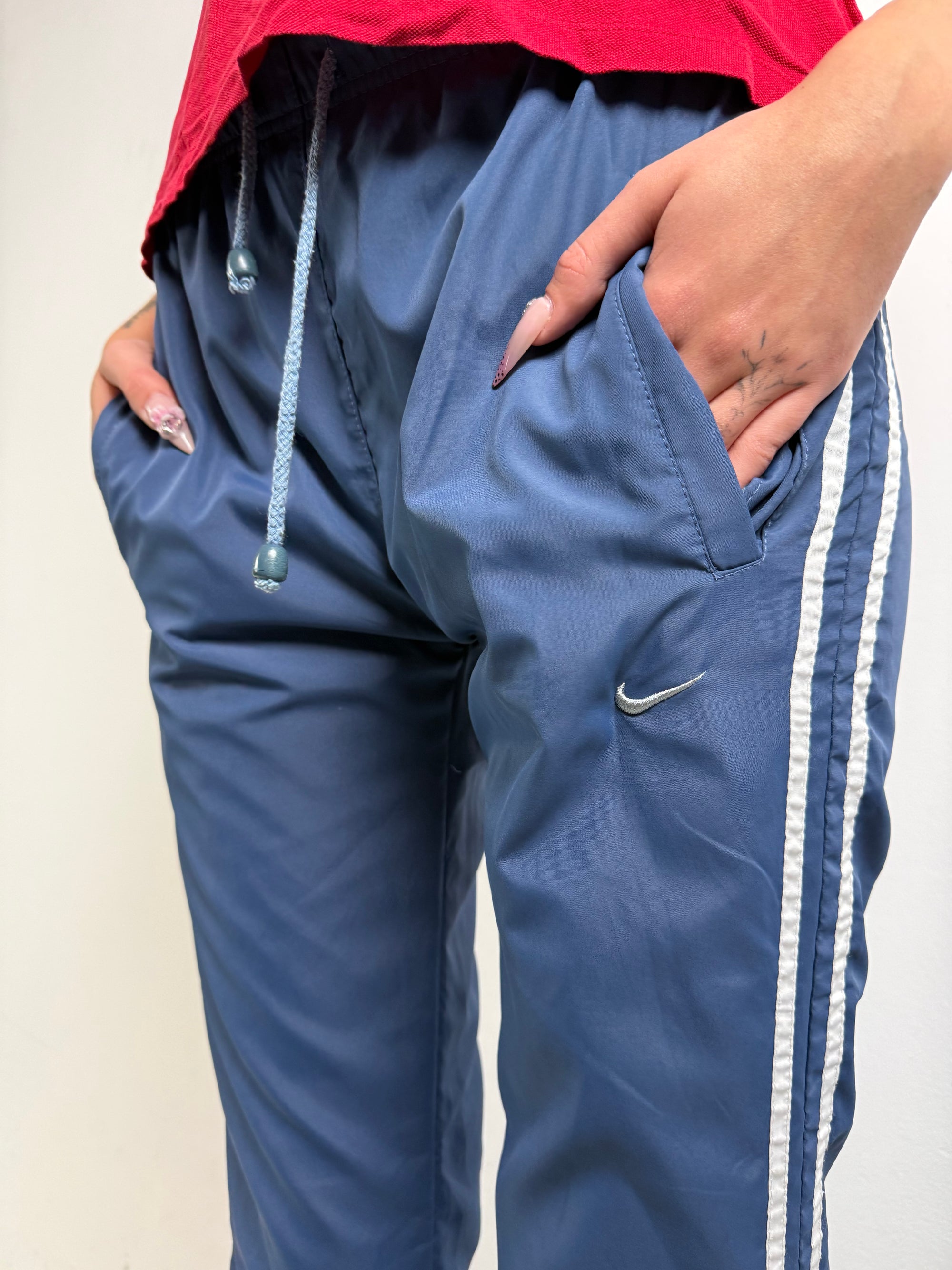 Vintage Nike Blue Track Pants S
