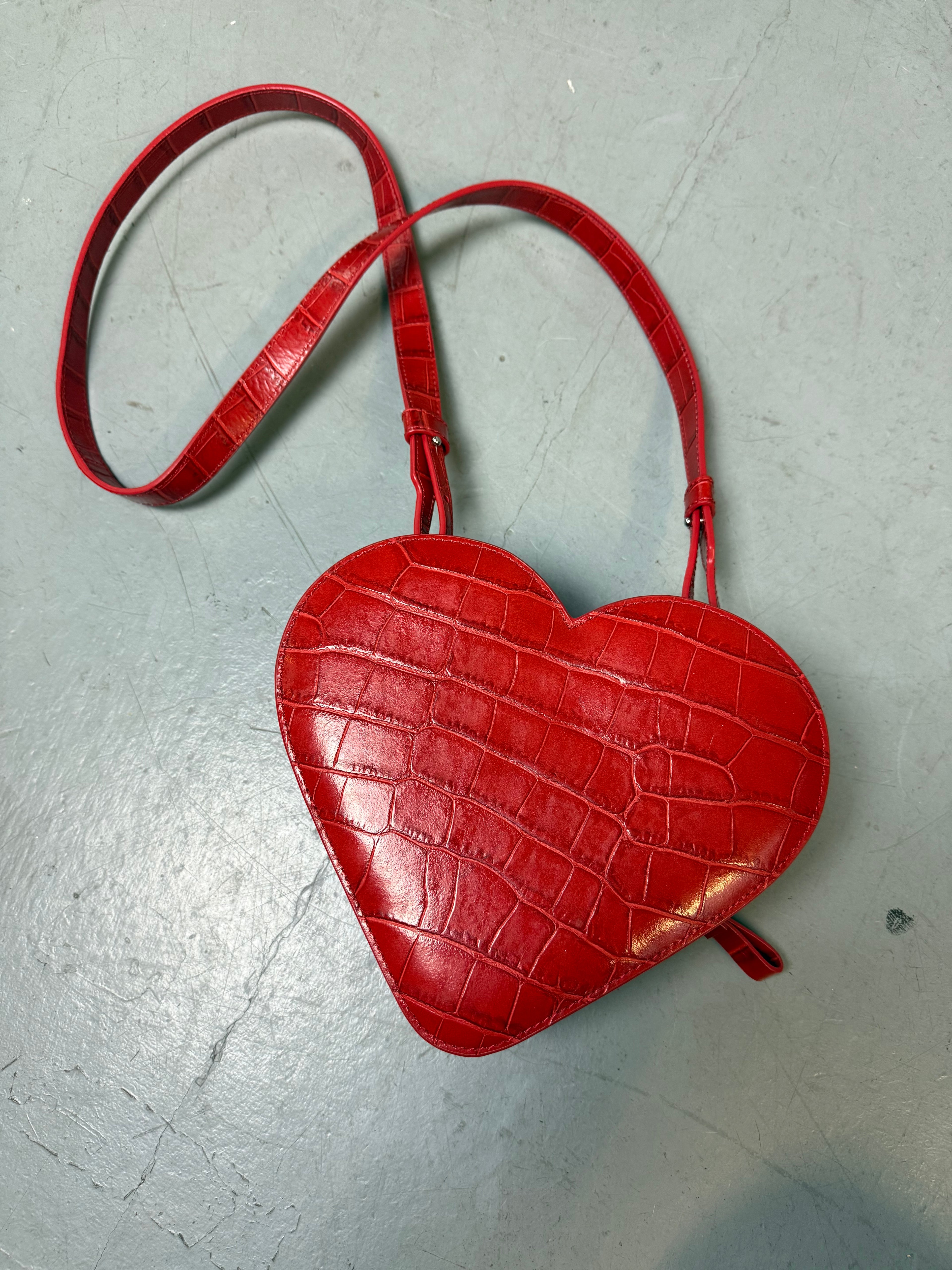 Vivienne Westwood Red Ella Heart Crossbody Bag