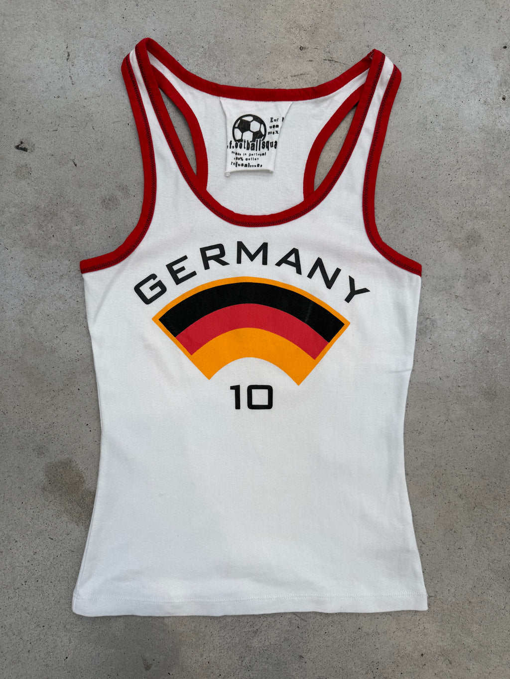 Vintage Germany Girls Tank Top für Damen. Y2K Second Hand 2000s Fashion 
