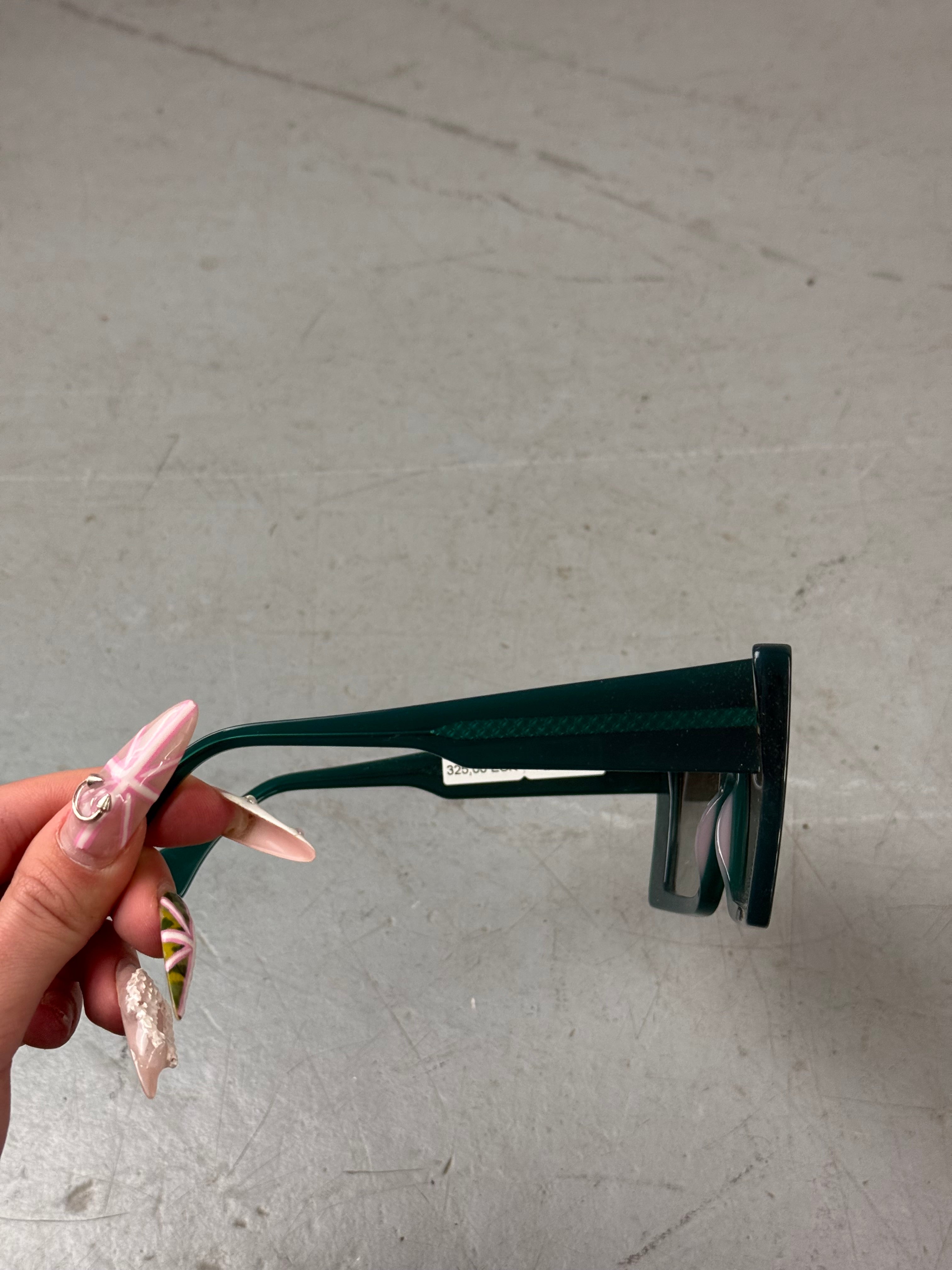 Giorgio Namini Teal Sunglasses Unisex. Y2K Second Hand 2000s Fashion