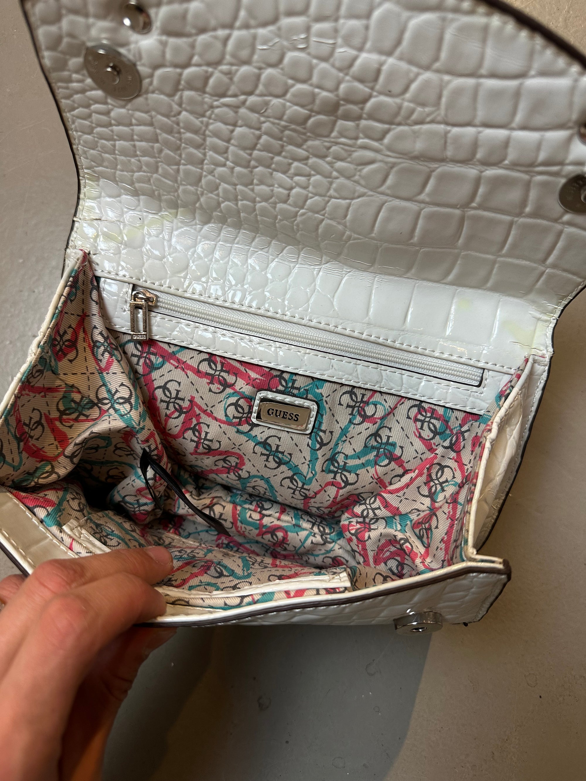 Vintage Y2K Guess White Mini Bag