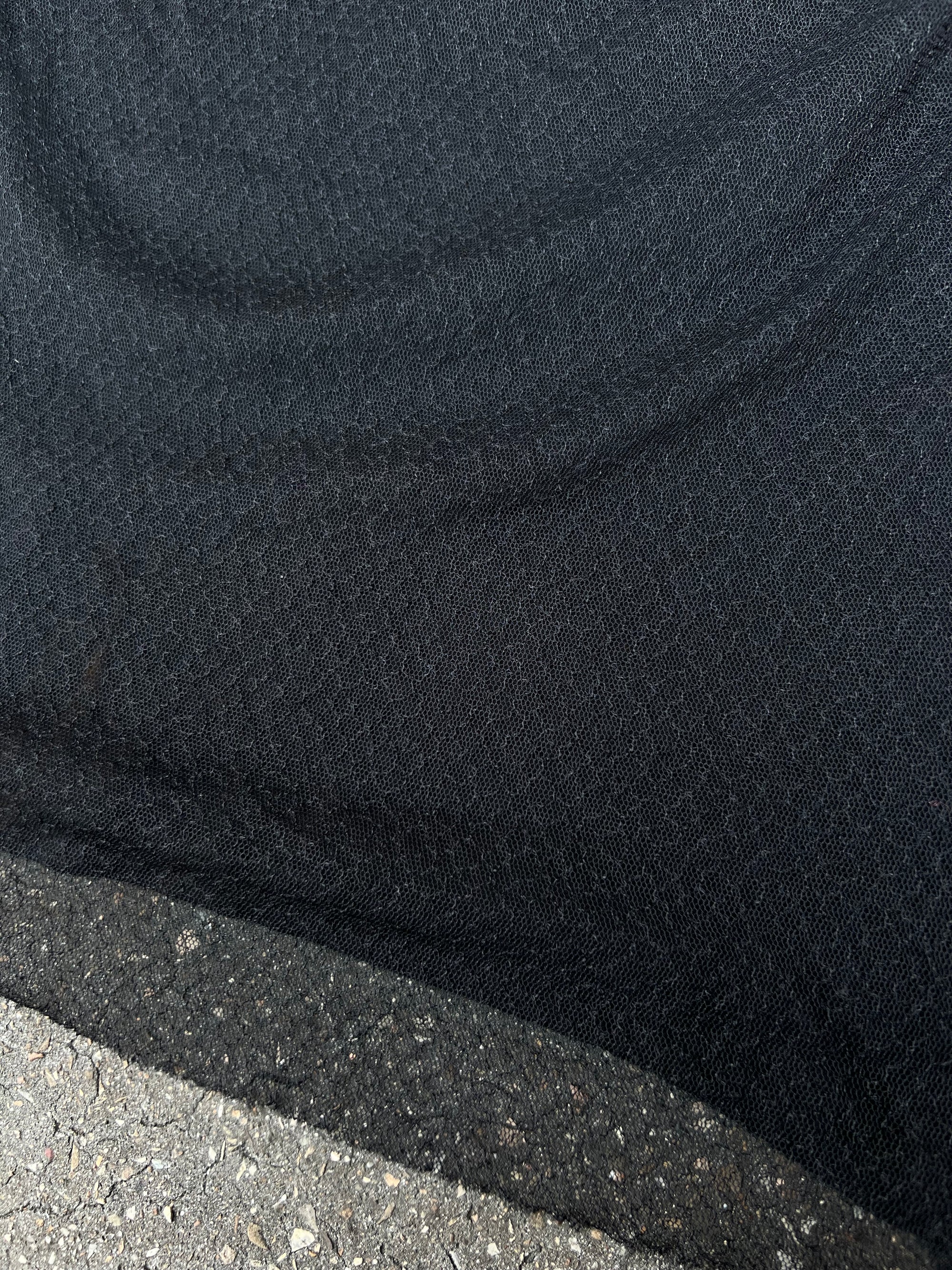 Vintage Black Mesh Top S