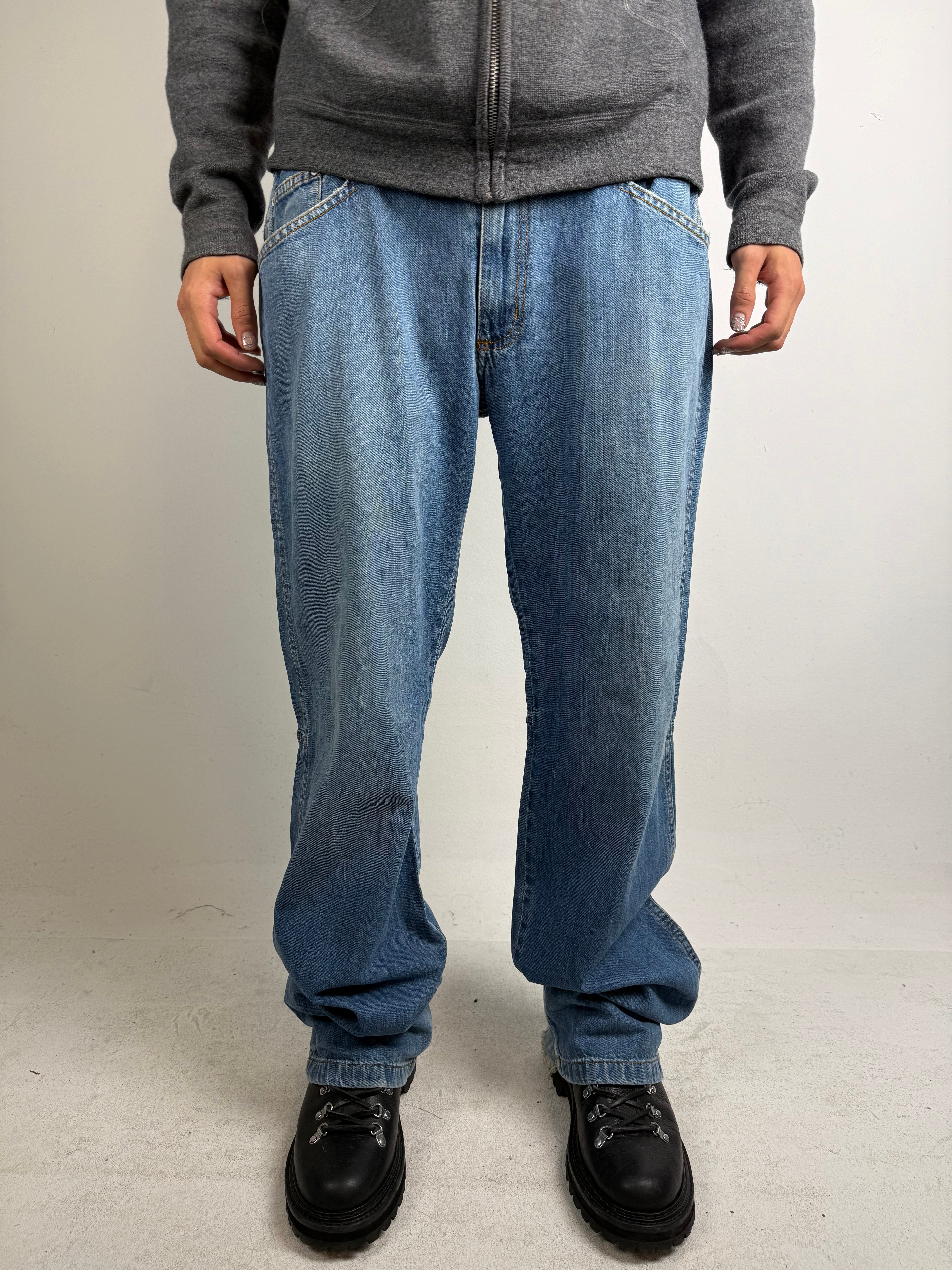 Vintage Quicksilver Light Blue Baggy Jeans L