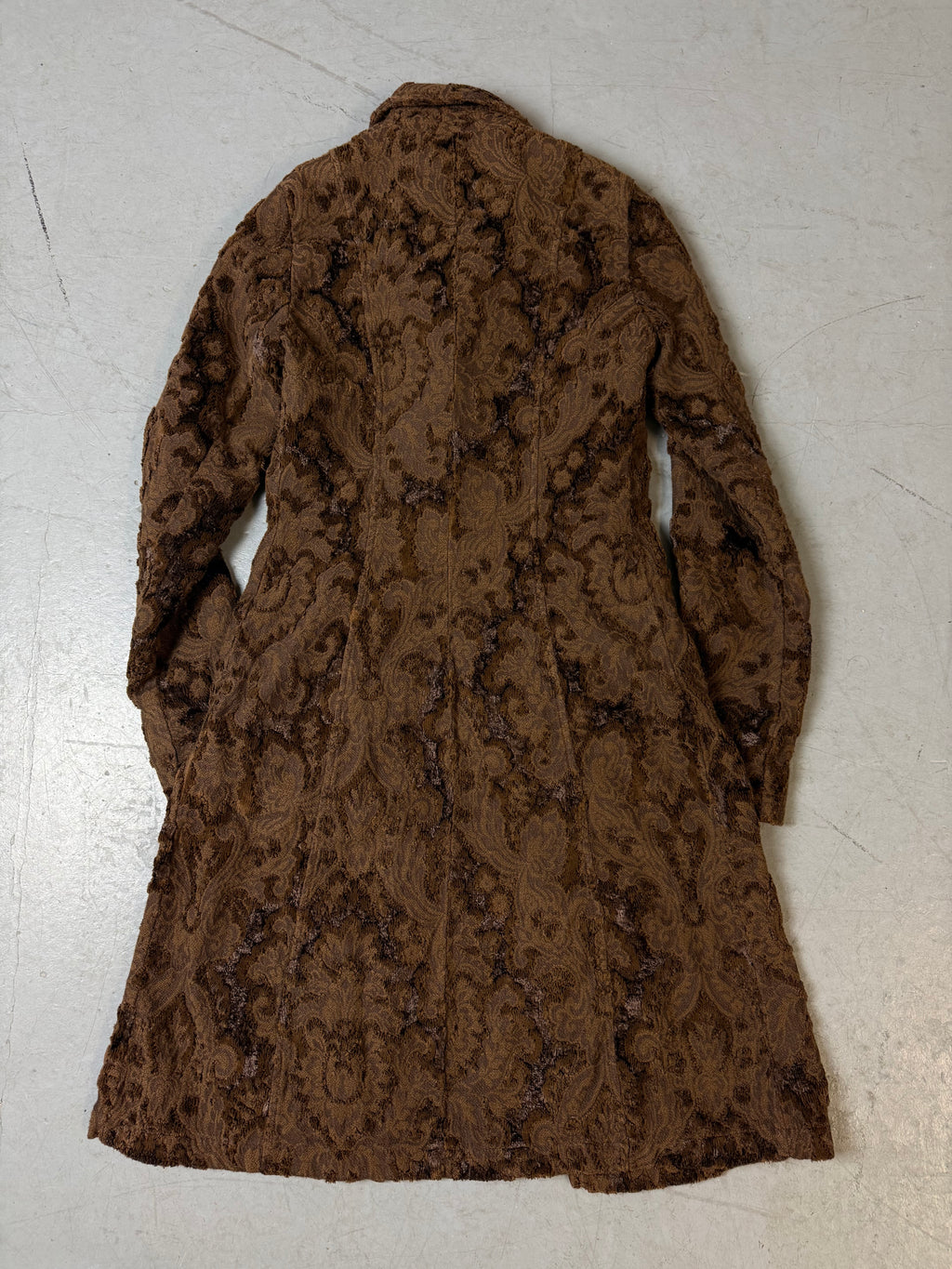 Vintage Sisley Brown Floral Coat M
