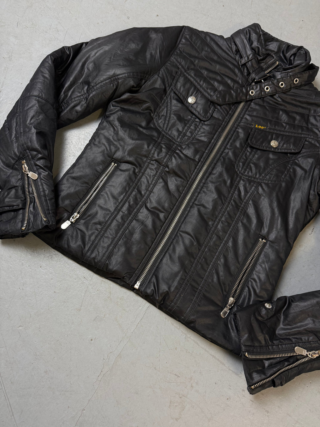 Vintage Lee Black Cropped Jacket S