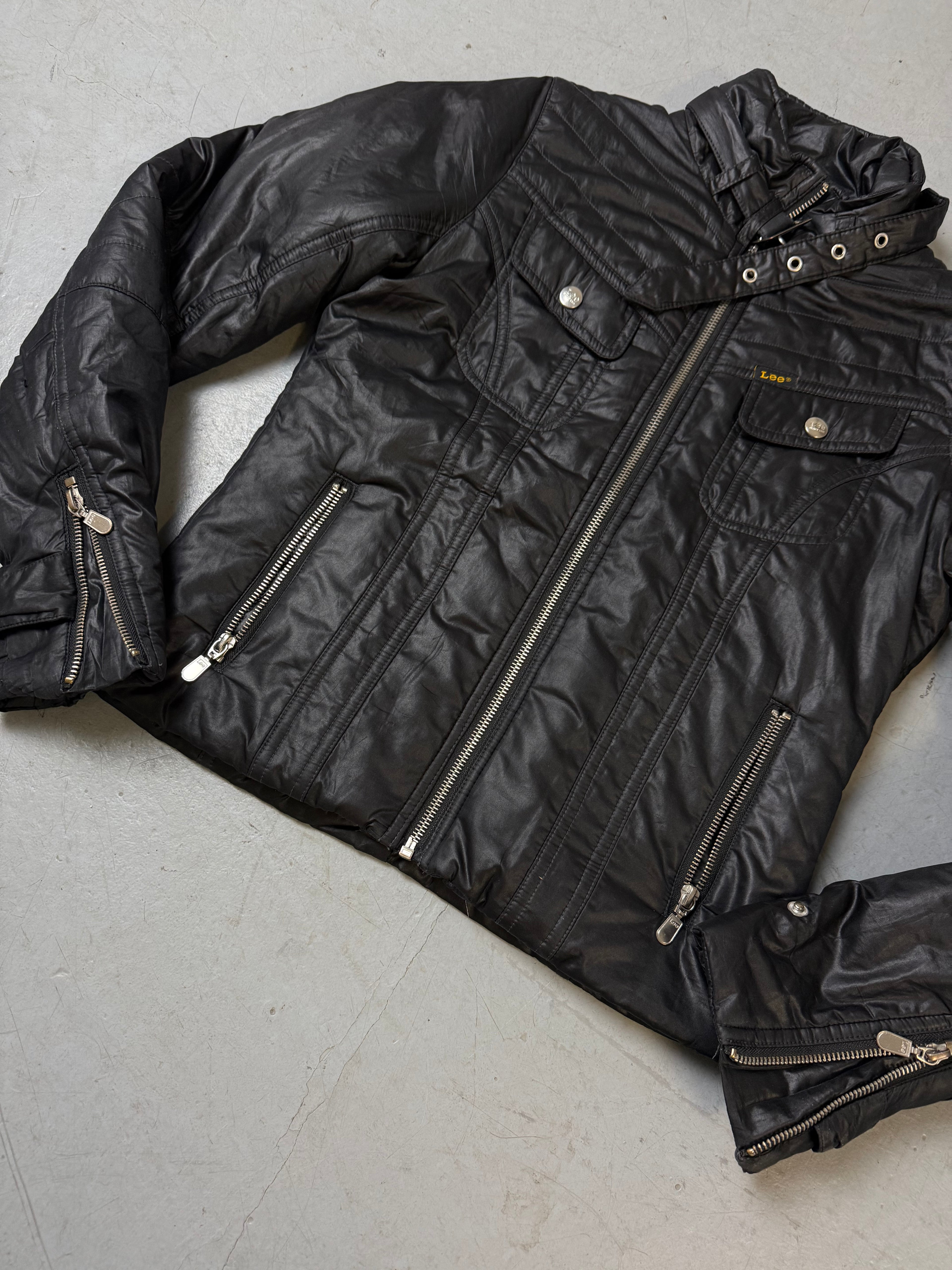 Vintage Lee Black Cropped Jacket S