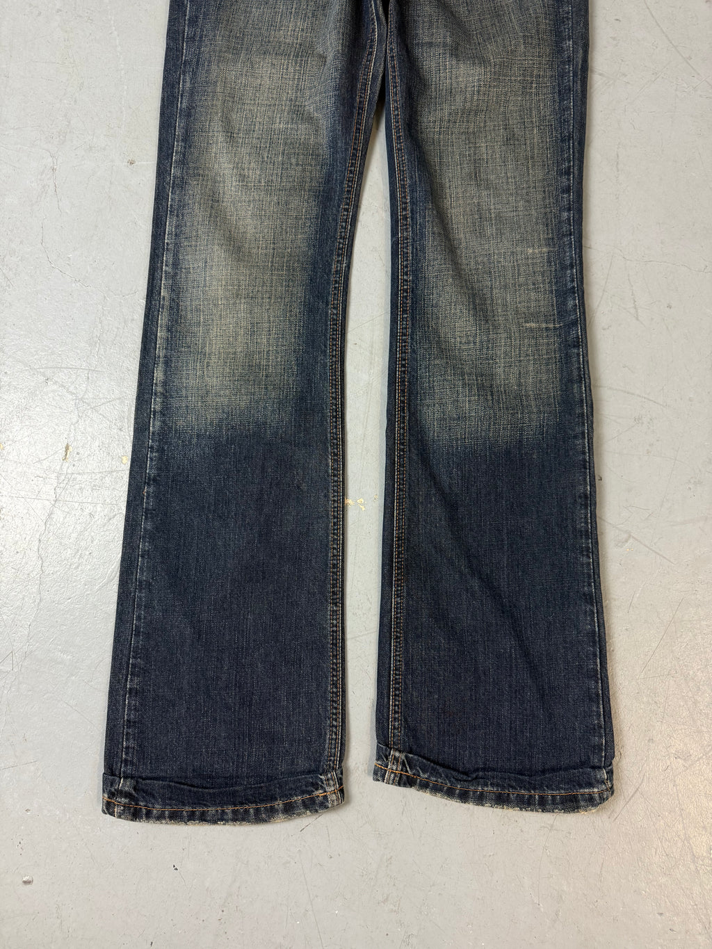 Y2K De puta Madre mid waist bootcut denim für Damen 