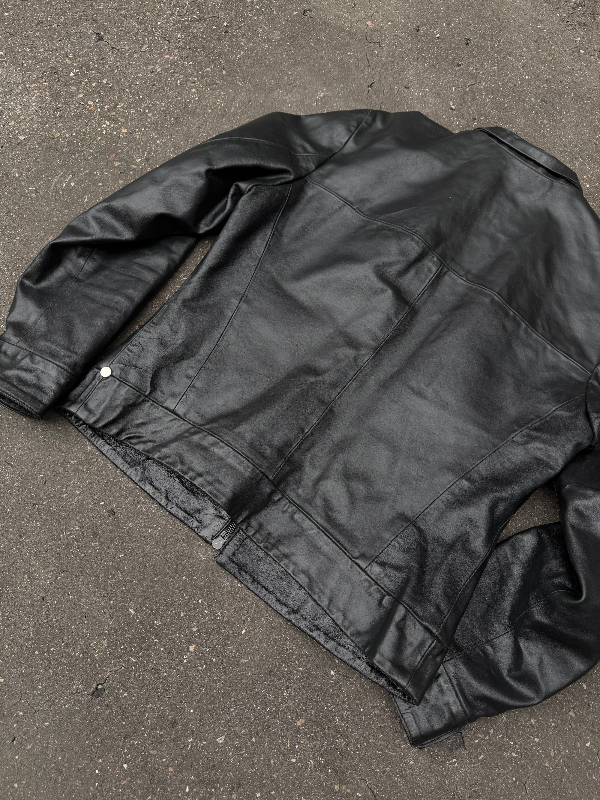 Vintage Kocca Black Leather Jacket S/M
