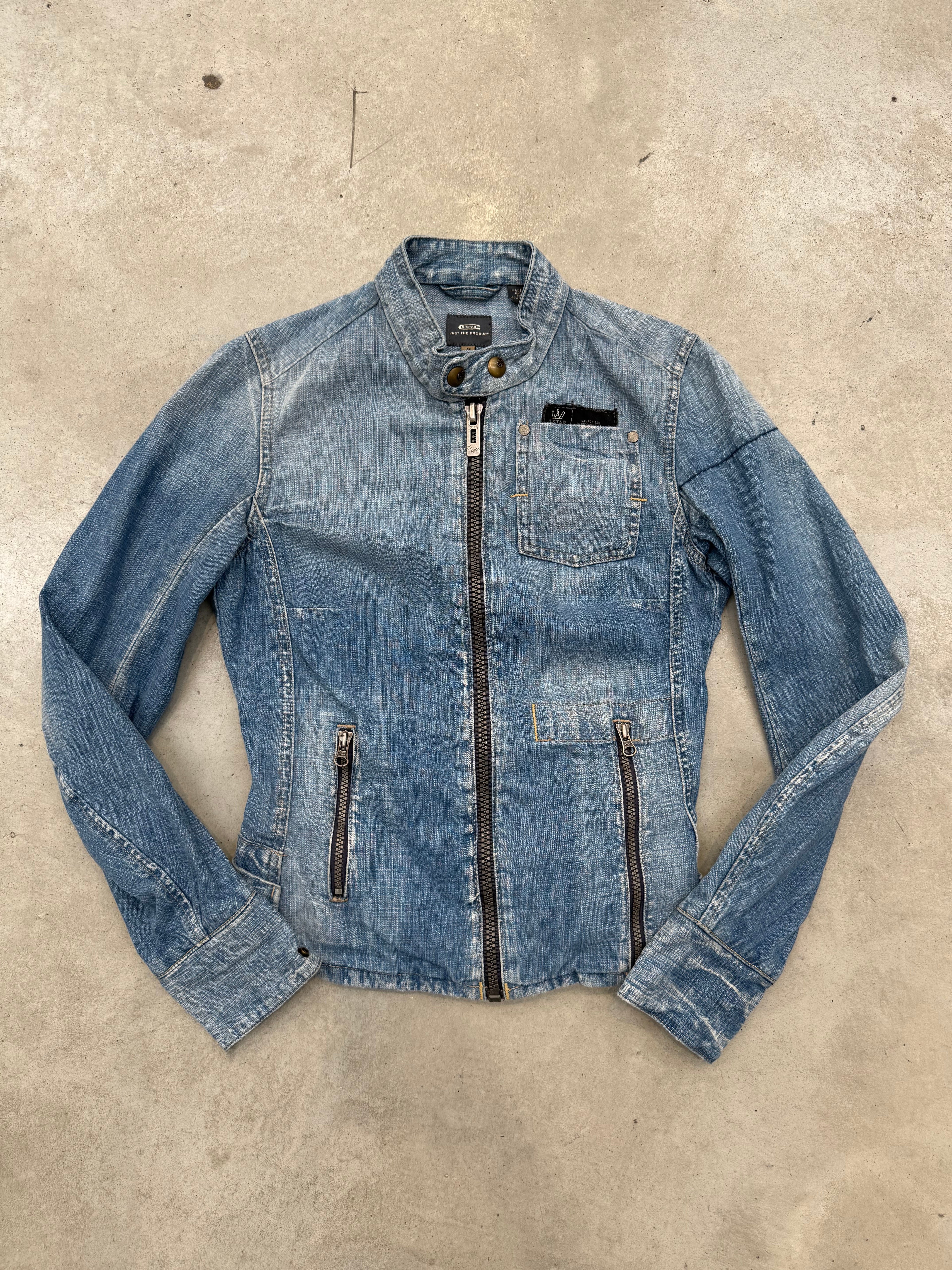 Vintage G-Star Raw Slim Fit Denim Jacket S