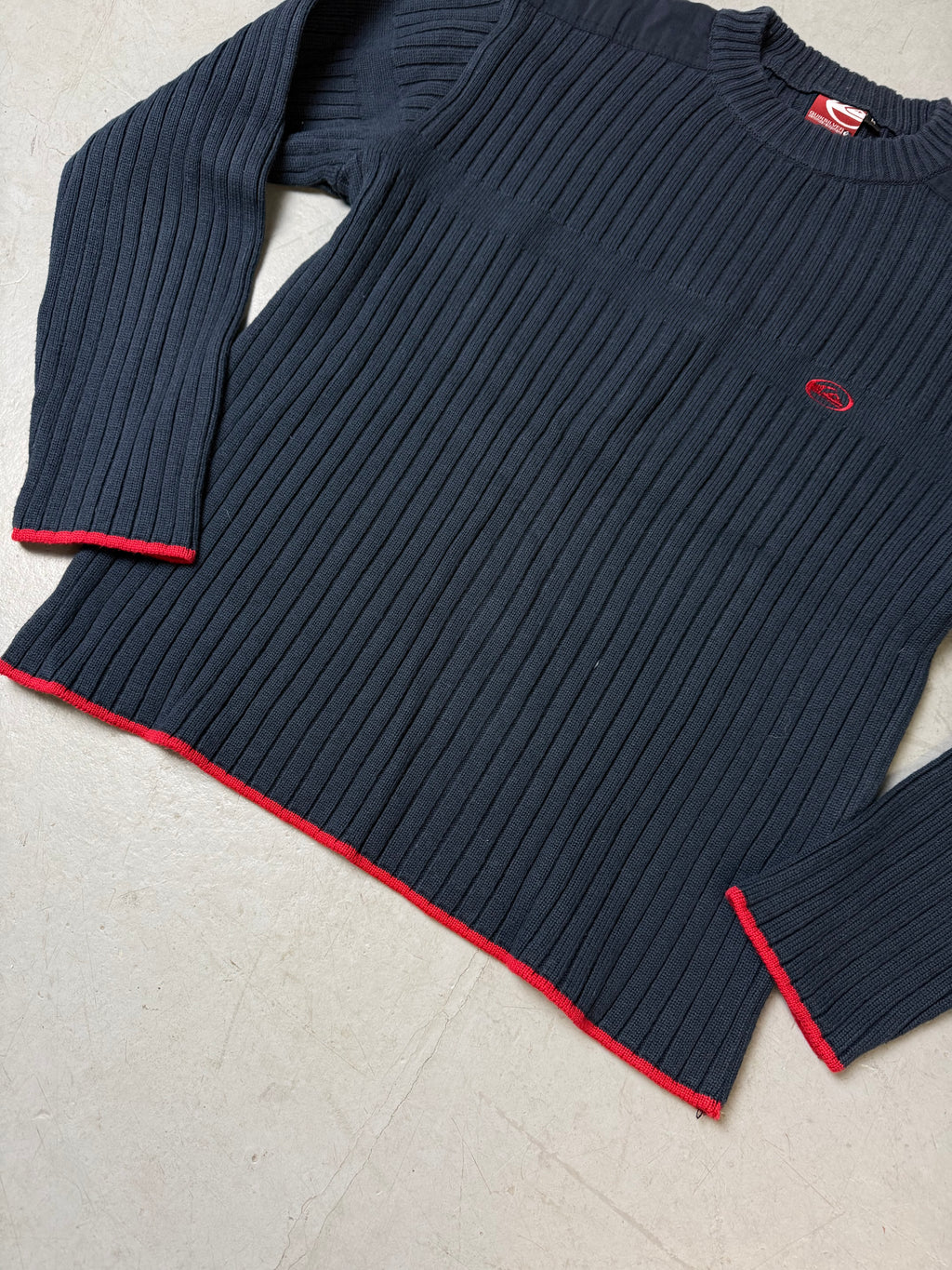Vintage Quiksilver Dark Blue Knit Sweater M
