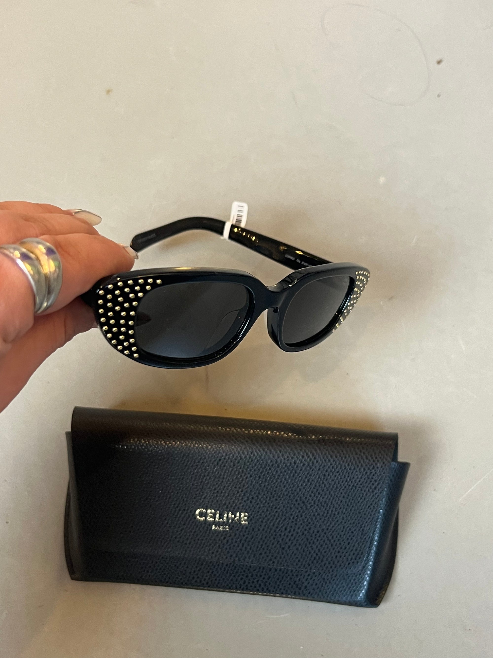 Vintage Celine Paris Sunglasses Black