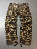 Vintage Carhartt Baggy Camouflage Cargo Pants für Herren. Y2K Second Hand 2000s Fashion