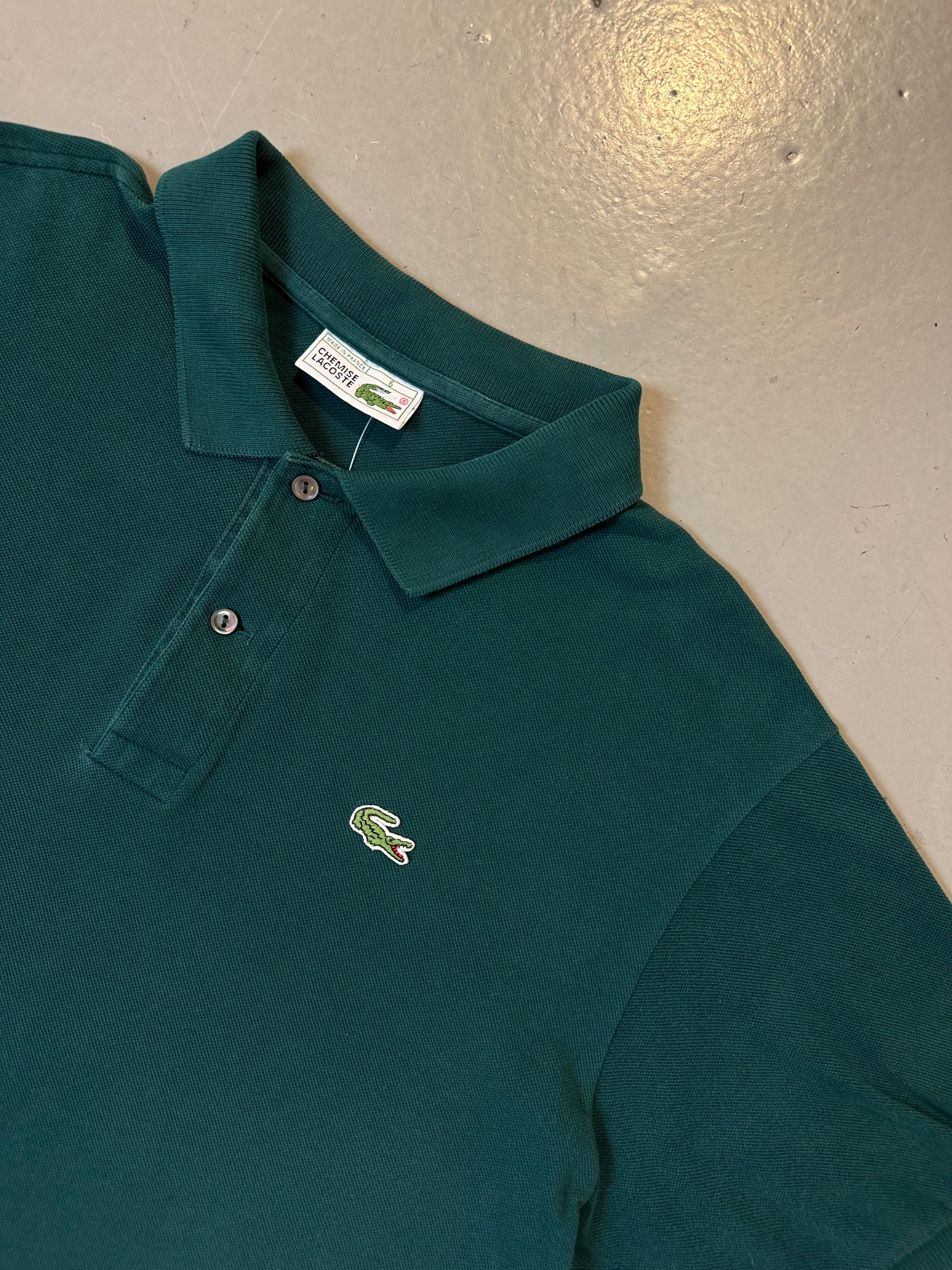Vintage Green Lacoste Polo L/XL