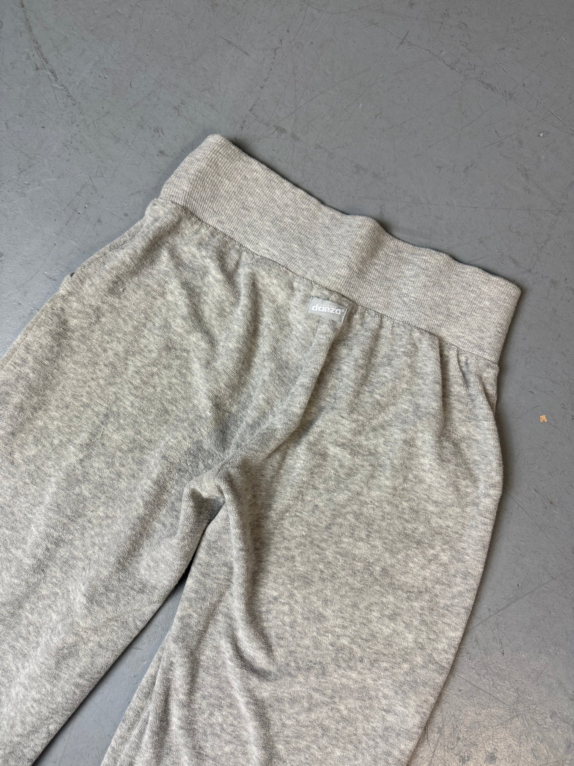 Vintage Danza Grey Terry Cloth Jogger S