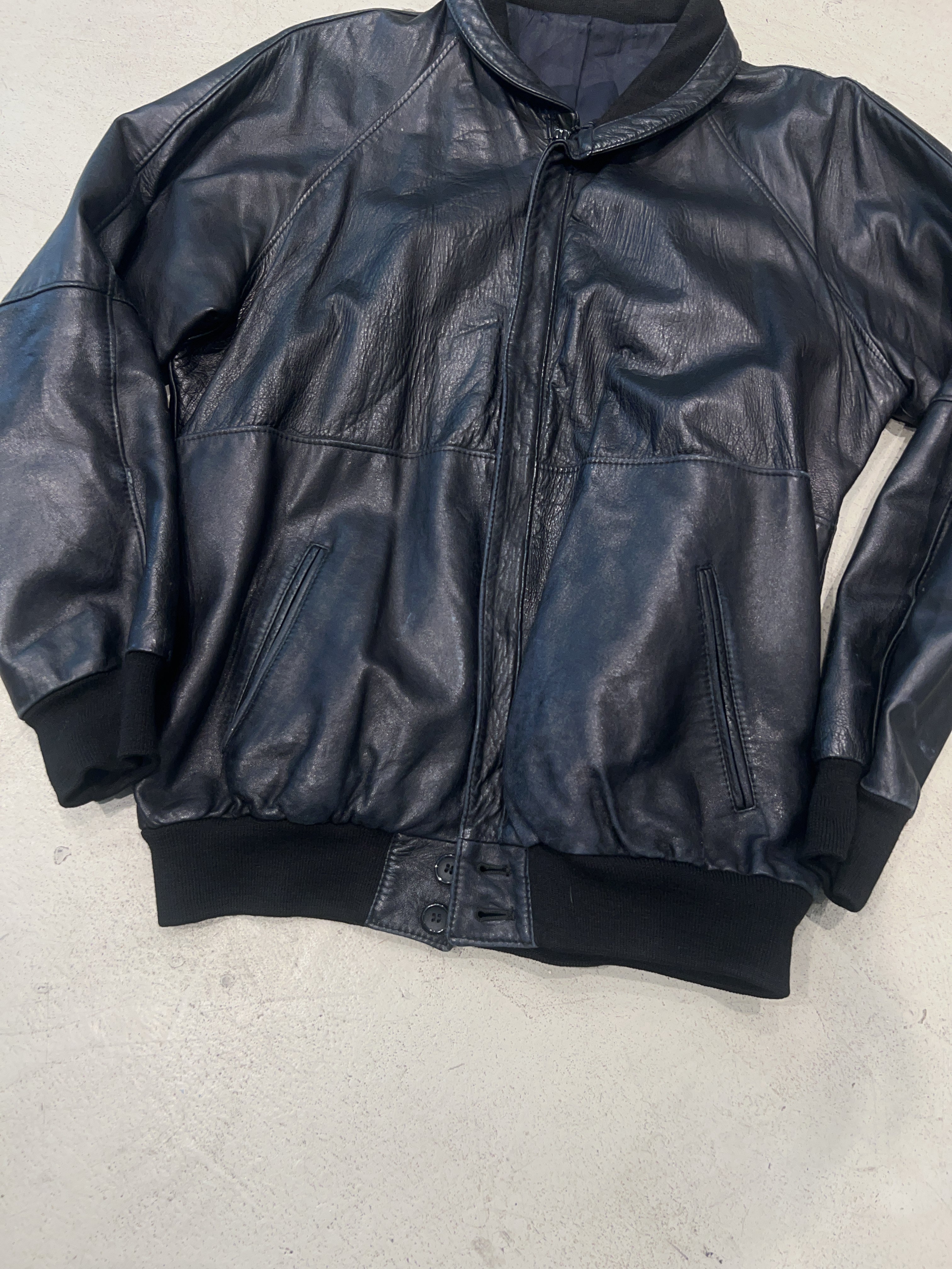 Vintage Leder Jacke (XL)
