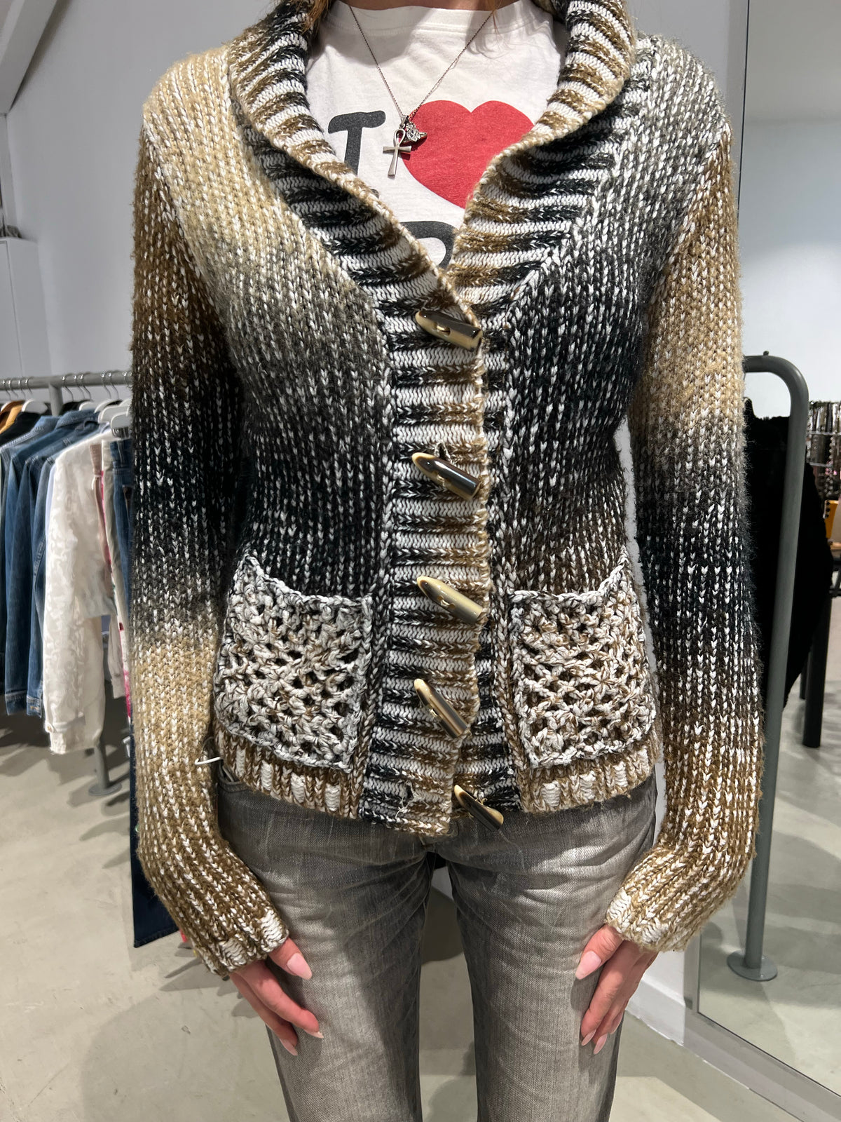 Vintage Vintage Knit Cardigan (L)