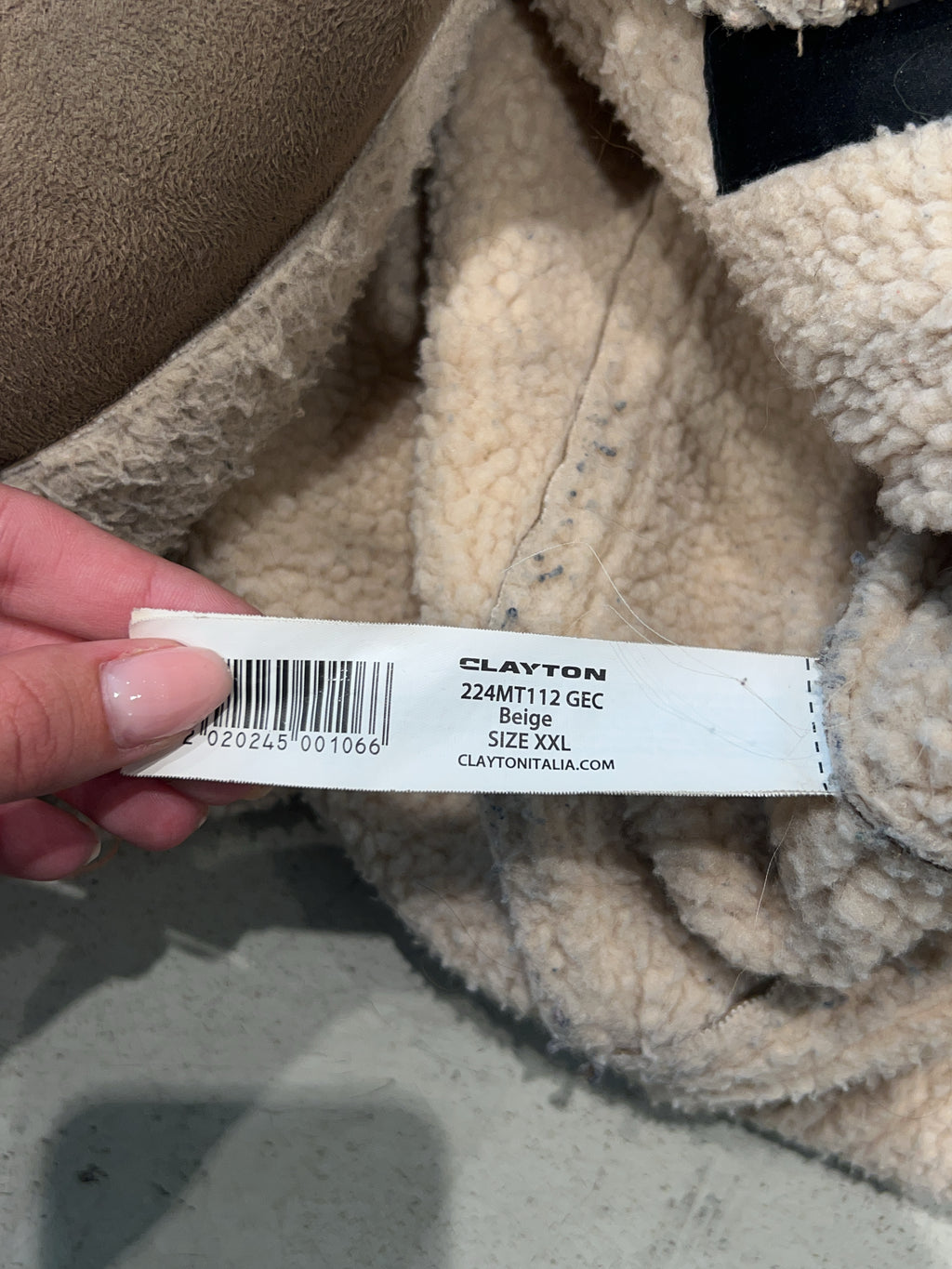 Vintage Clayton Jacke für Herren. Y2K Second Hand 2000s Fashion.