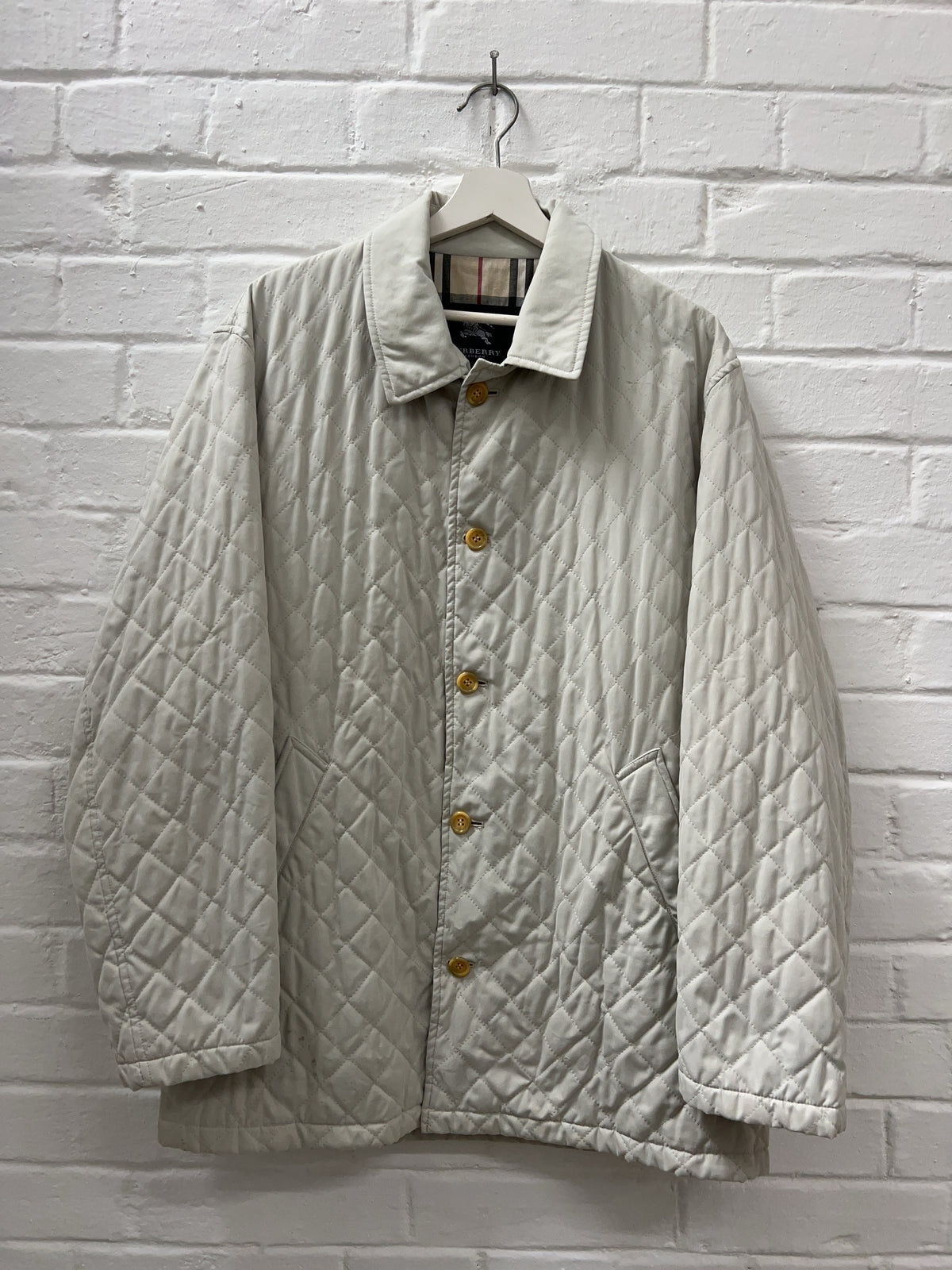 Vintage Burberry Steppjacke offwhite (XL)