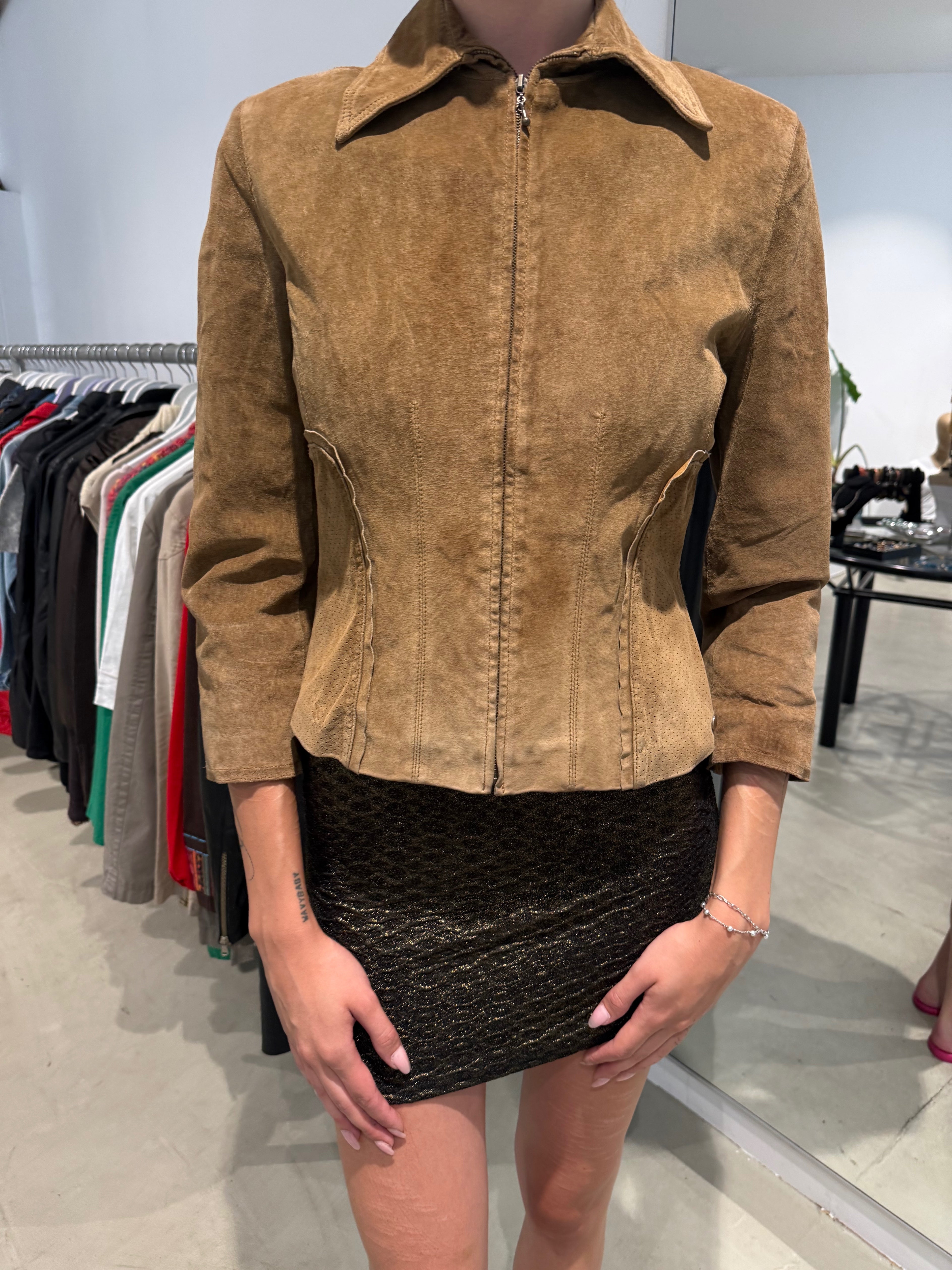 Vintage Luisa Spagnoli Leder Jacke (M)