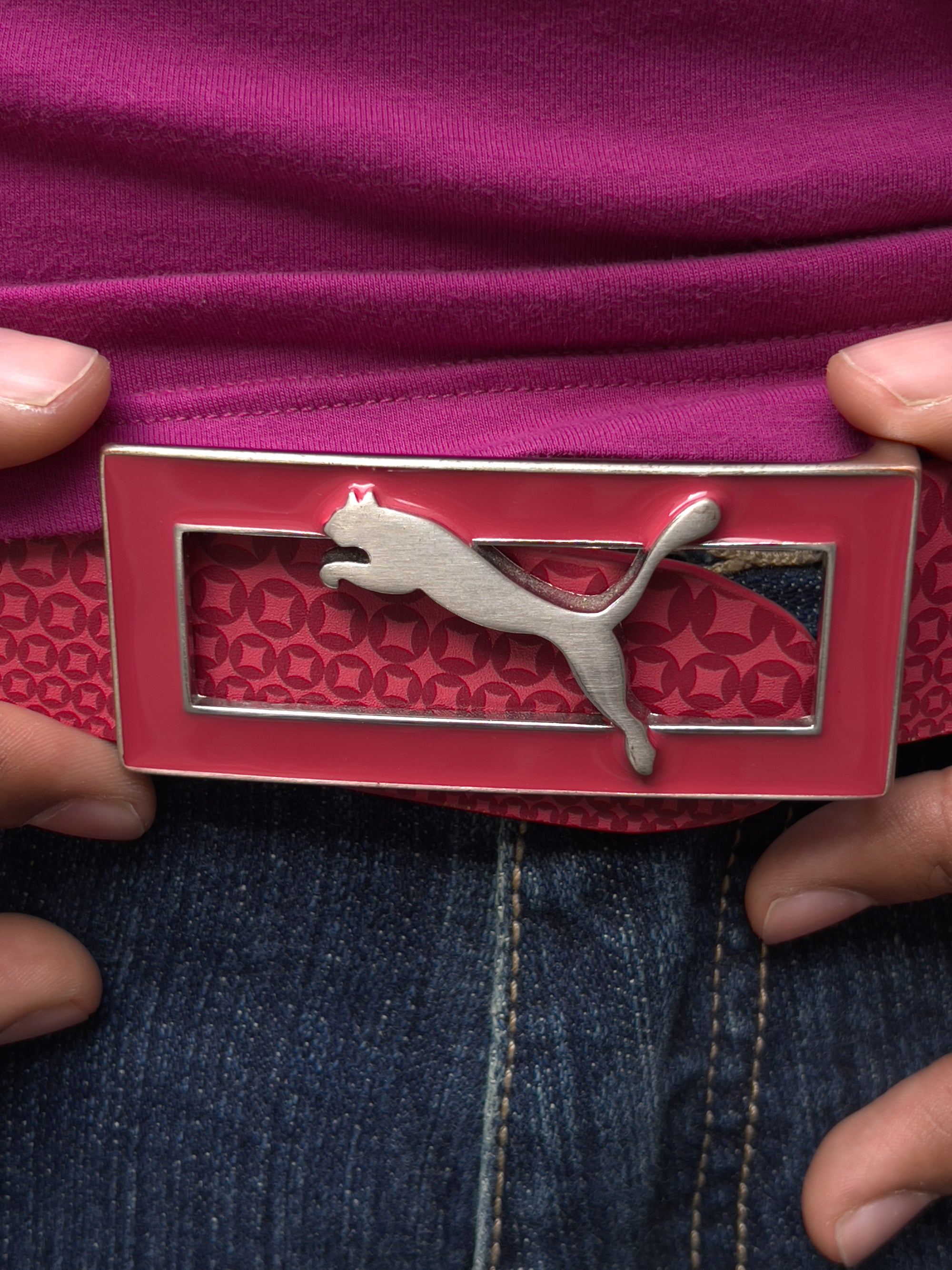 Vintage Pink Puma Belt