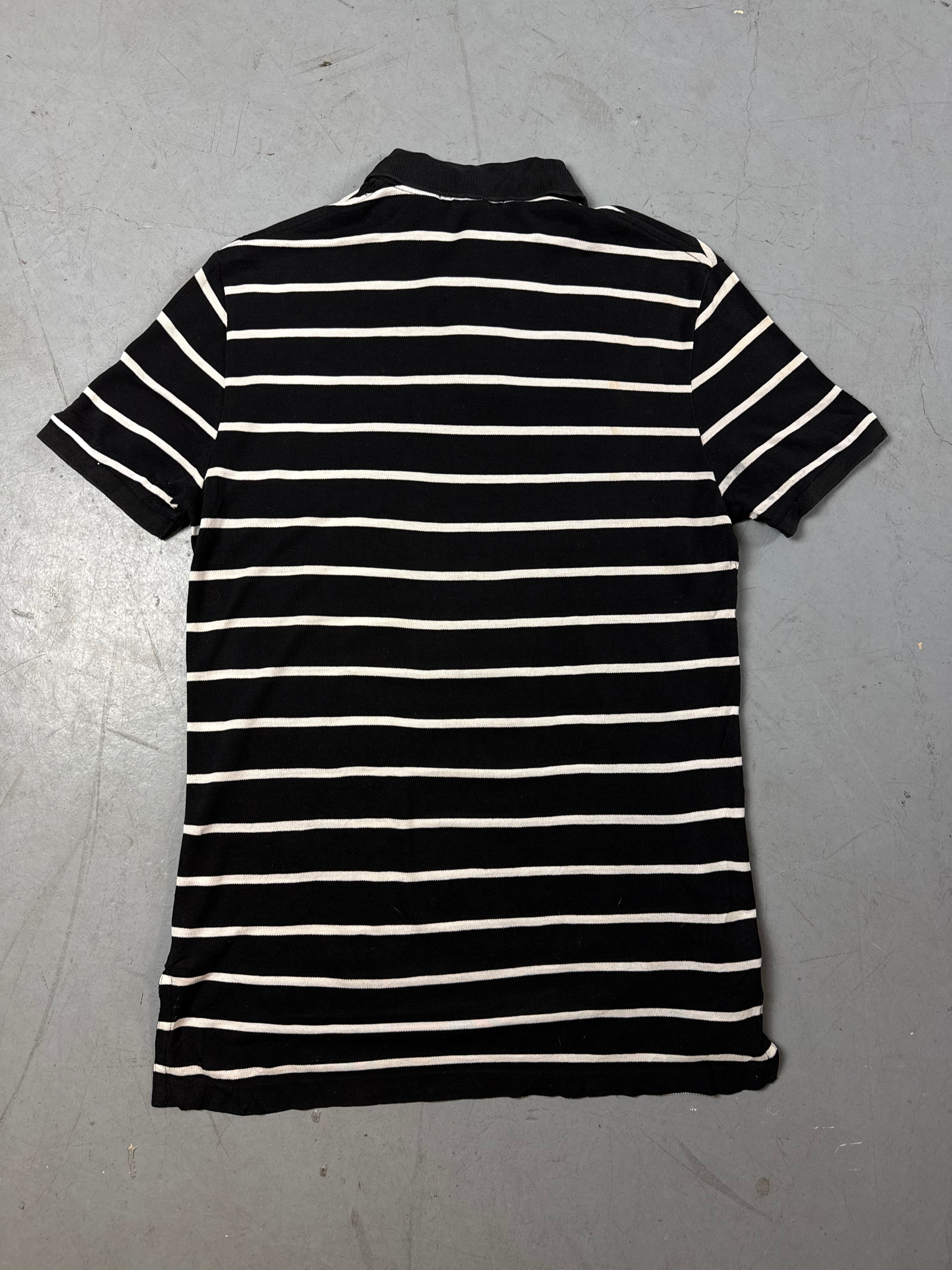 Produktbild von Vintage Polo Ralph Lauren Black Striped Polo Shirt M von hinten