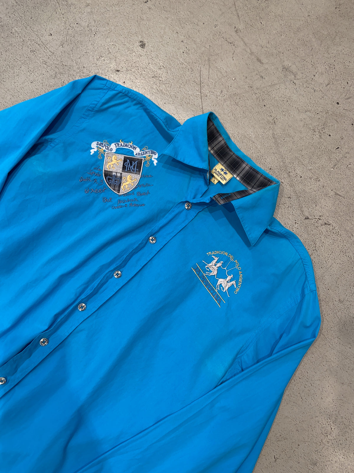 Vintage La Martina Blue Shirt (L)